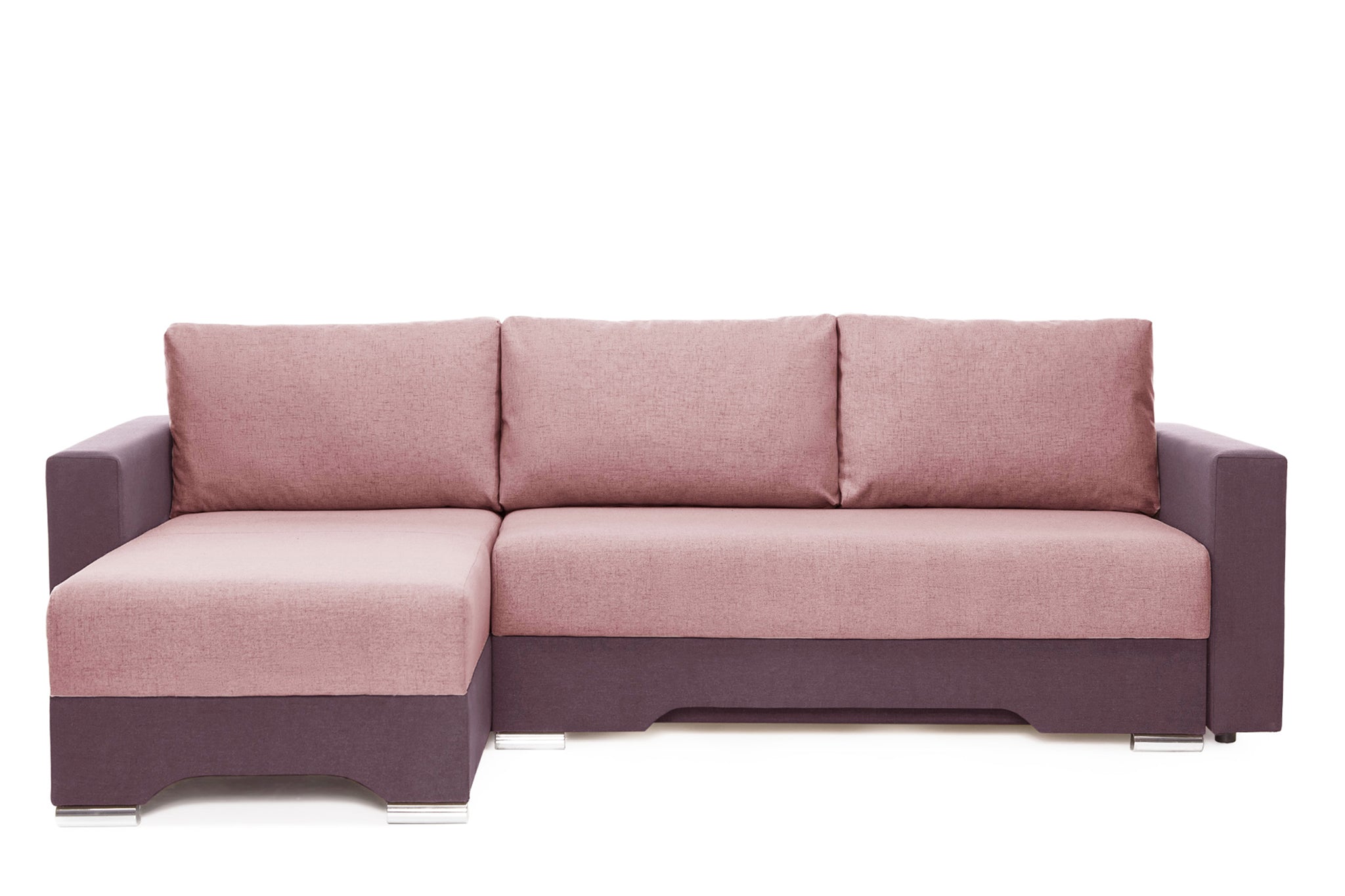 Coltar Extensibil 3 locuri Cesar, cu lada de depozitare, 247x160x85 cm - Prestigehome.ro - Coltar - Prestige #color_roz-mov