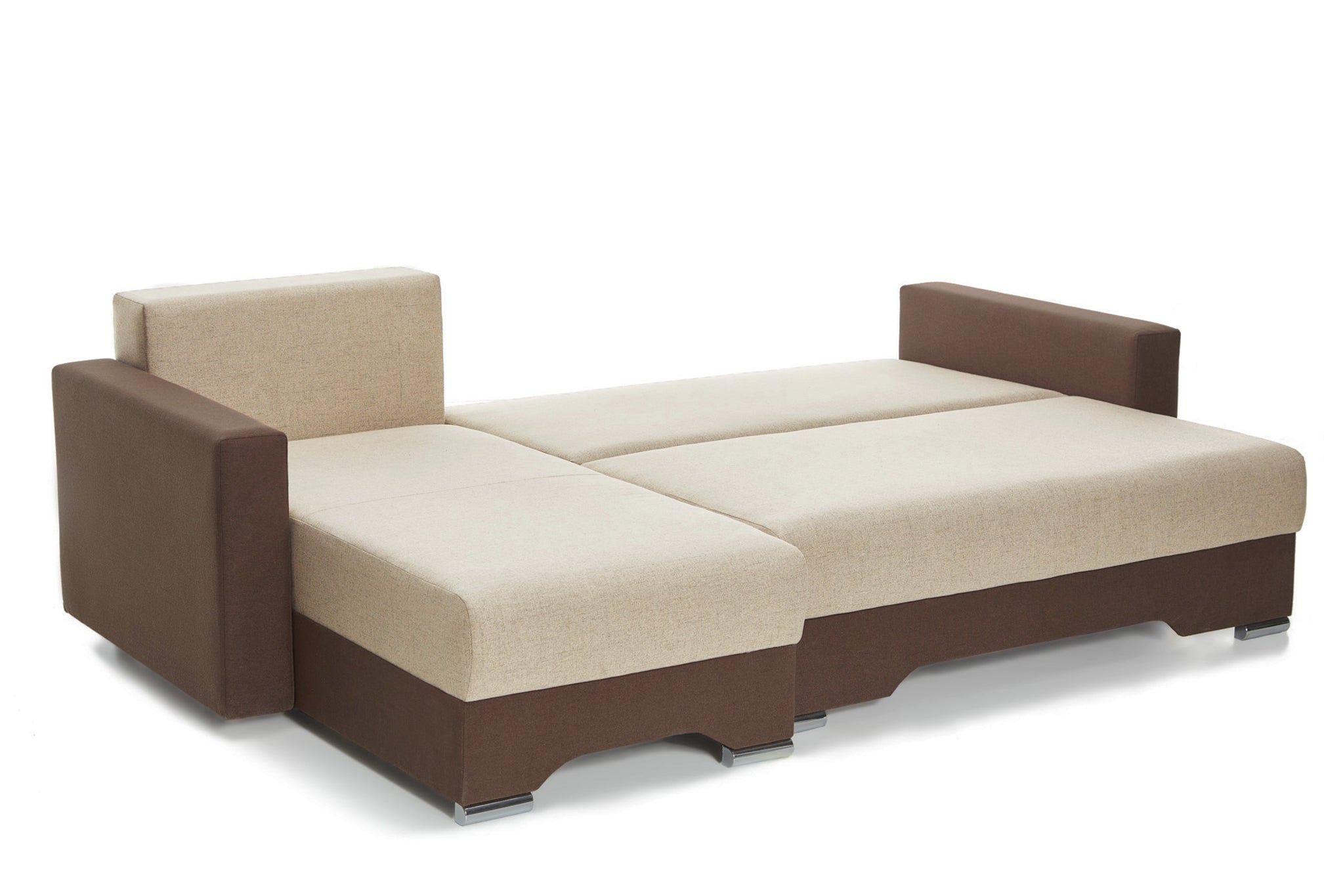 Coltar Extensibil 3 locuri Cesar, cu lada de depozitare, 247x160x85 cm - Prestigehome.ro - Coltar - Prestige #color_bej-maro