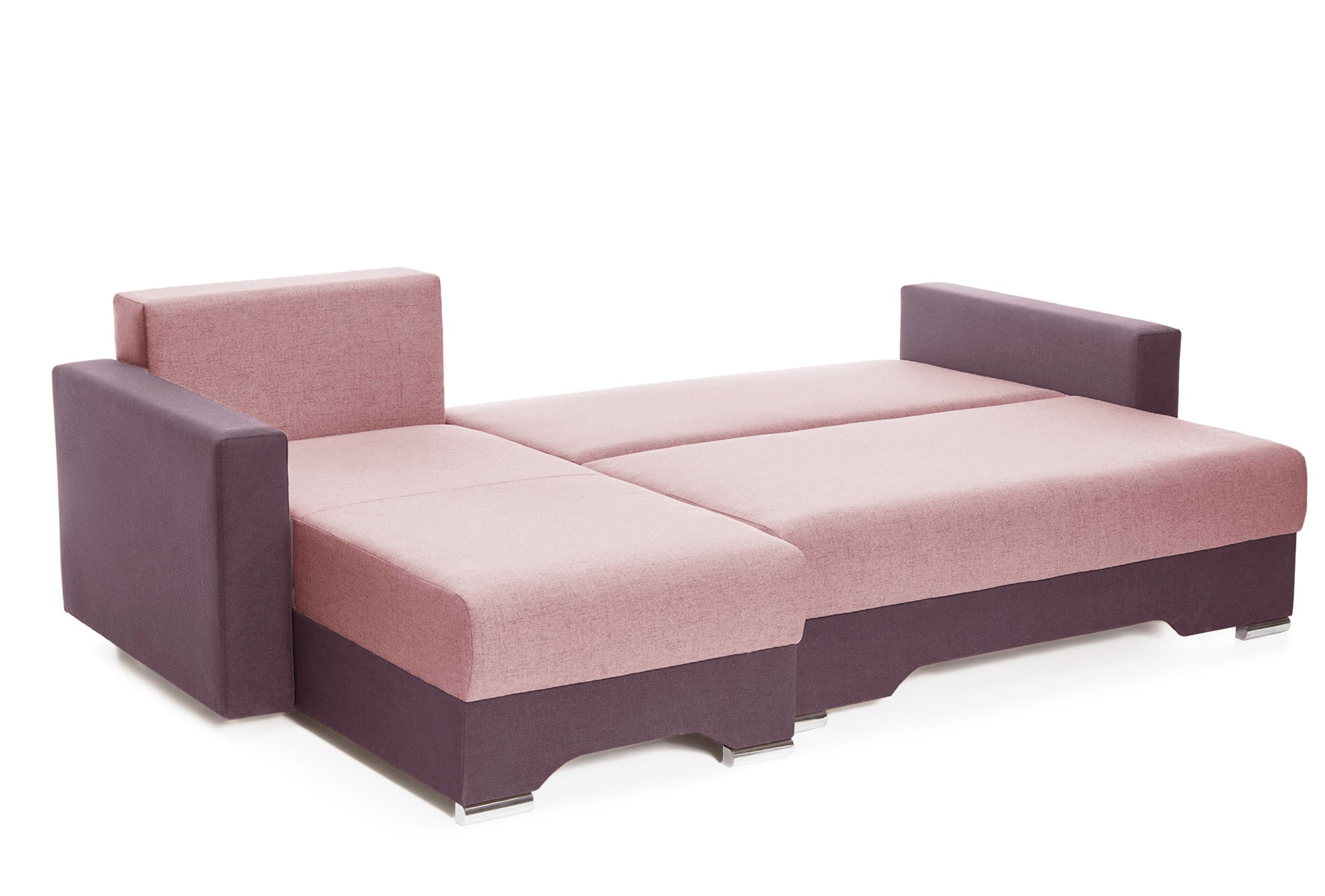 Coltar Extensibil 3 locuri Cesar, cu lada de depozitare, 247x160x85 cm - Prestigehome.ro - Coltar - Prestige #color_roz-mov