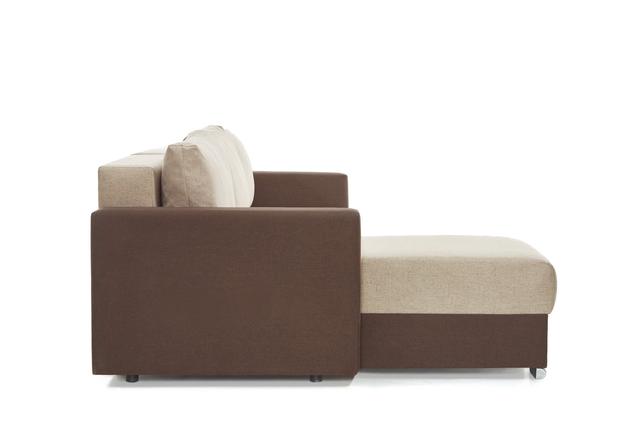 Coltar Extensibil 3 locuri Cesar, cu lada de depozitare, 247x160x85 cm - Prestigehome.ro - Coltar - Prestige #color_bej-maro