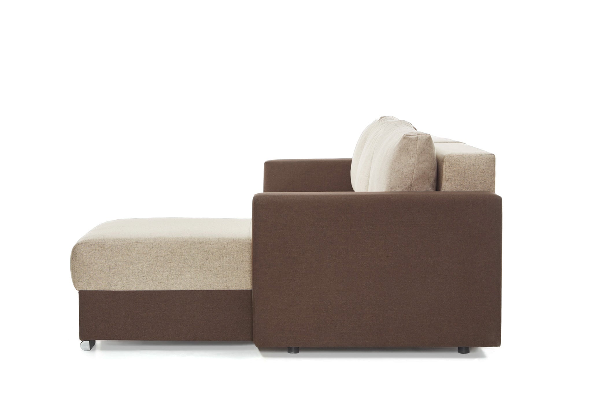 Coltar Extensibil 3 locuri Cesar, cu lada de depozitare, 247x160x85 cm - Prestigehome.ro - Coltar - Prestige #color_bej-maro