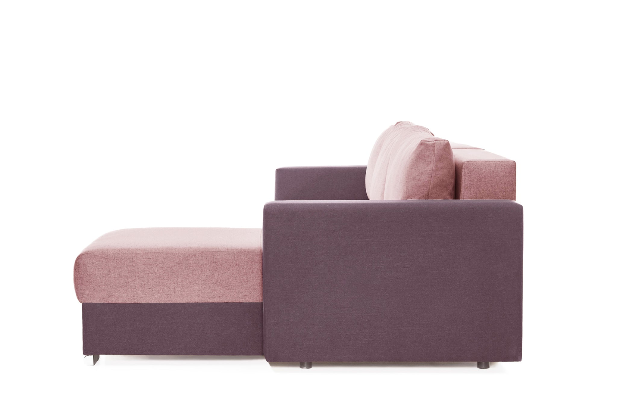 Coltar Extensibil 3 locuri Cesar, cu lada de depozitare, 247x160x85 cm - Prestigehome.ro - Coltar - Prestige #color_roz-mov