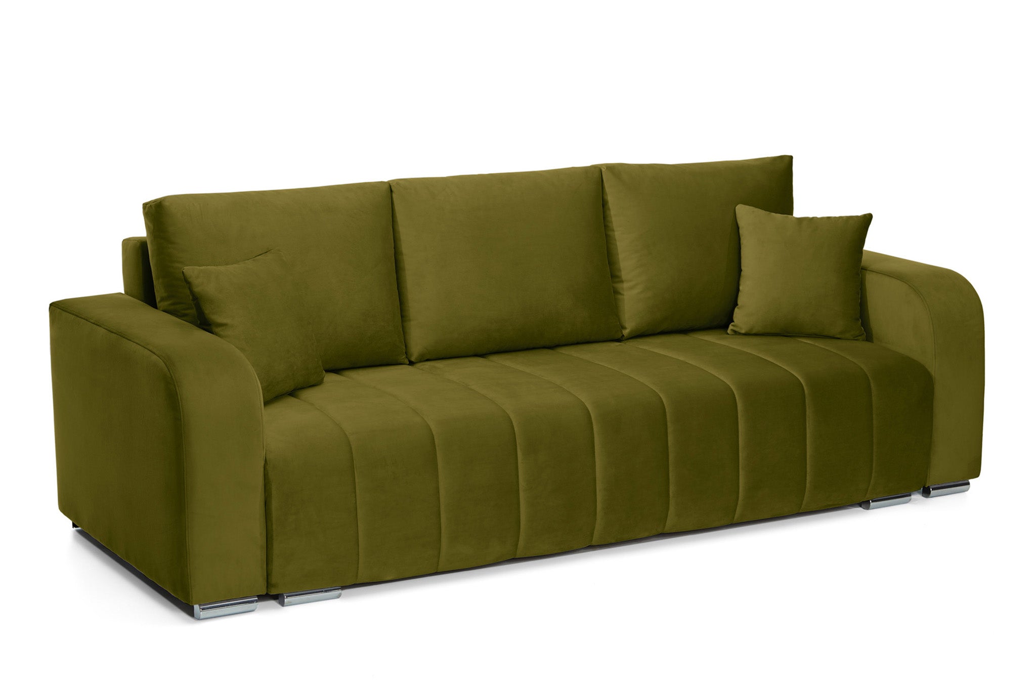 Canapea Extensibila 3 locuri Diego, cu lada de depozitare, 230x92x90 cm - Prestigehome.ro - Canapea - Prestige - #color_velutto-masliniu