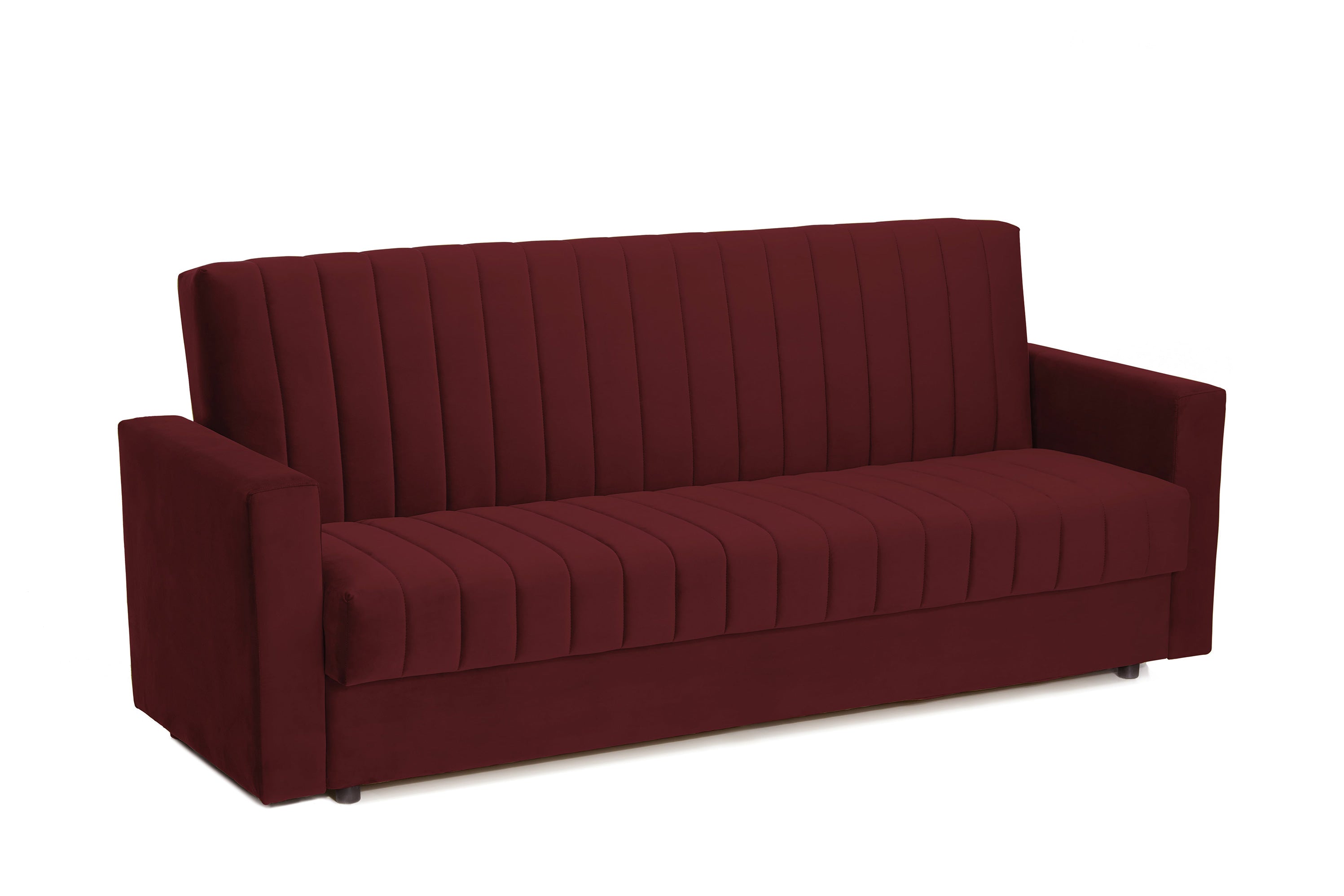 Canapea Extensibila 3 locuri Emerald, cu lada de depozitare 215x70x90 cm- Prestigehome.ro - Canapea - Prestige - #Color_velutto-Bordeaux