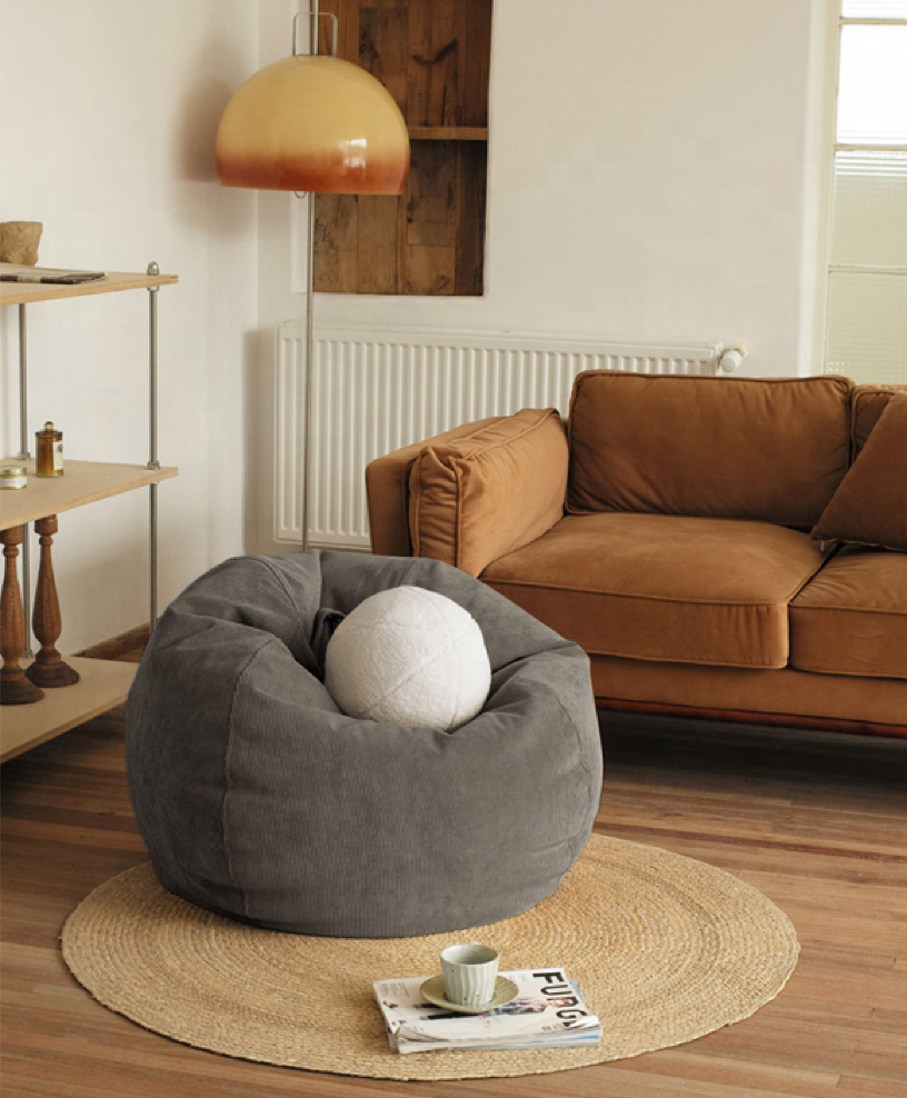 Fotoliu Puf CHIC, tip para, cu maner - Prestige Home #color_Gri-Fjord