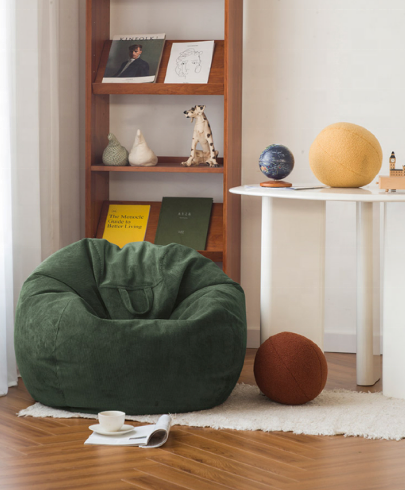 Fotoliu Puf CHIC, tip para, cu maner - Prestige Home #color_Verde-Fjord