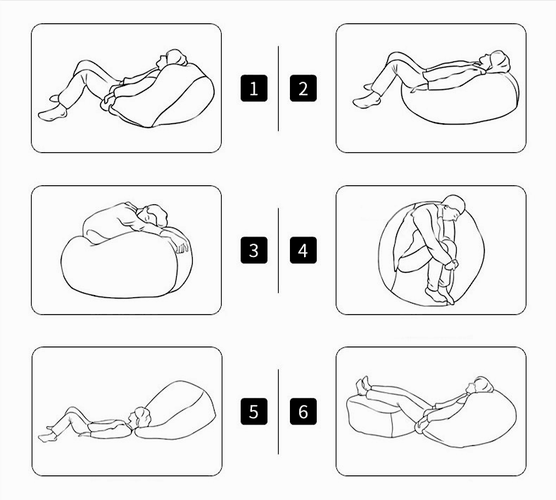 Fotoliu Puf CHIC, tip para, cu maner - Prestige Home