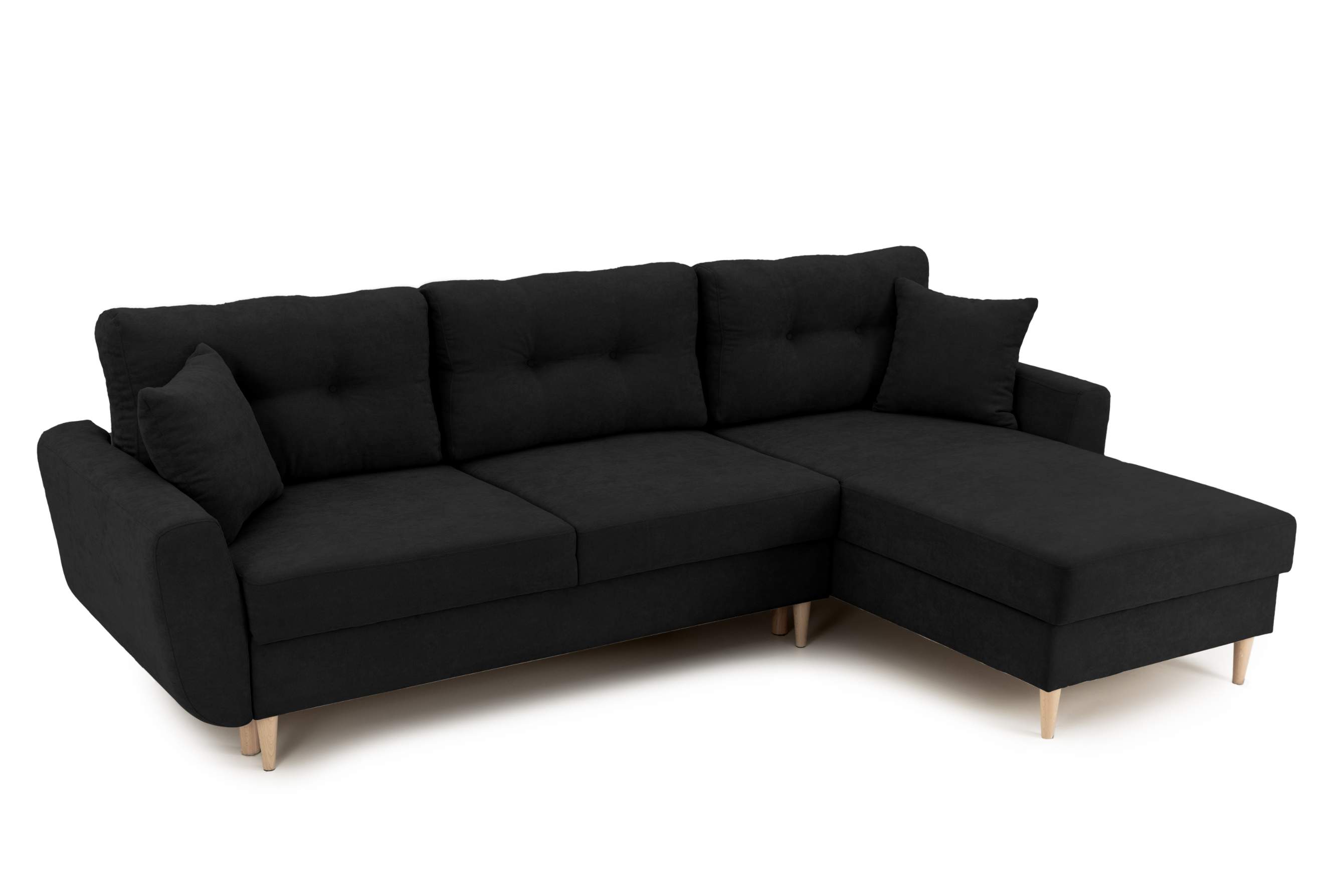 Coltar Extensibil HELSINKI, variante stanga/dreapta 261x166x82 cm - Prestigehome.ro - Coltare - Prestige - #variante coltar_Dreapta #color_Negru-enjoy