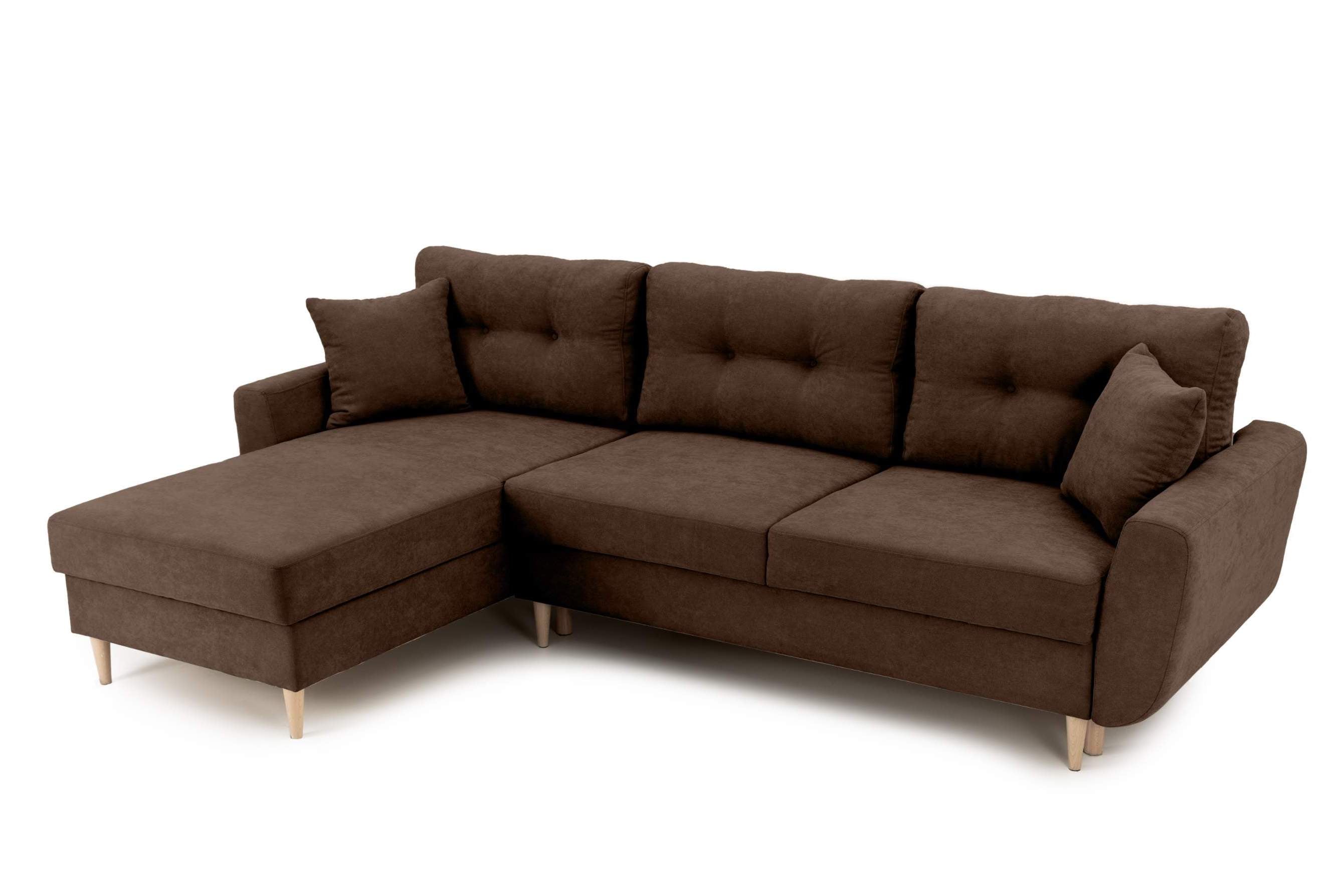 Coltar Extensibil HELSINKI, variante stanga/dreapta 261x166x82 cm - Prestigehome.ro - Coltare - Prestige - #variante coltar_Stanga #color_Maro-enjoy