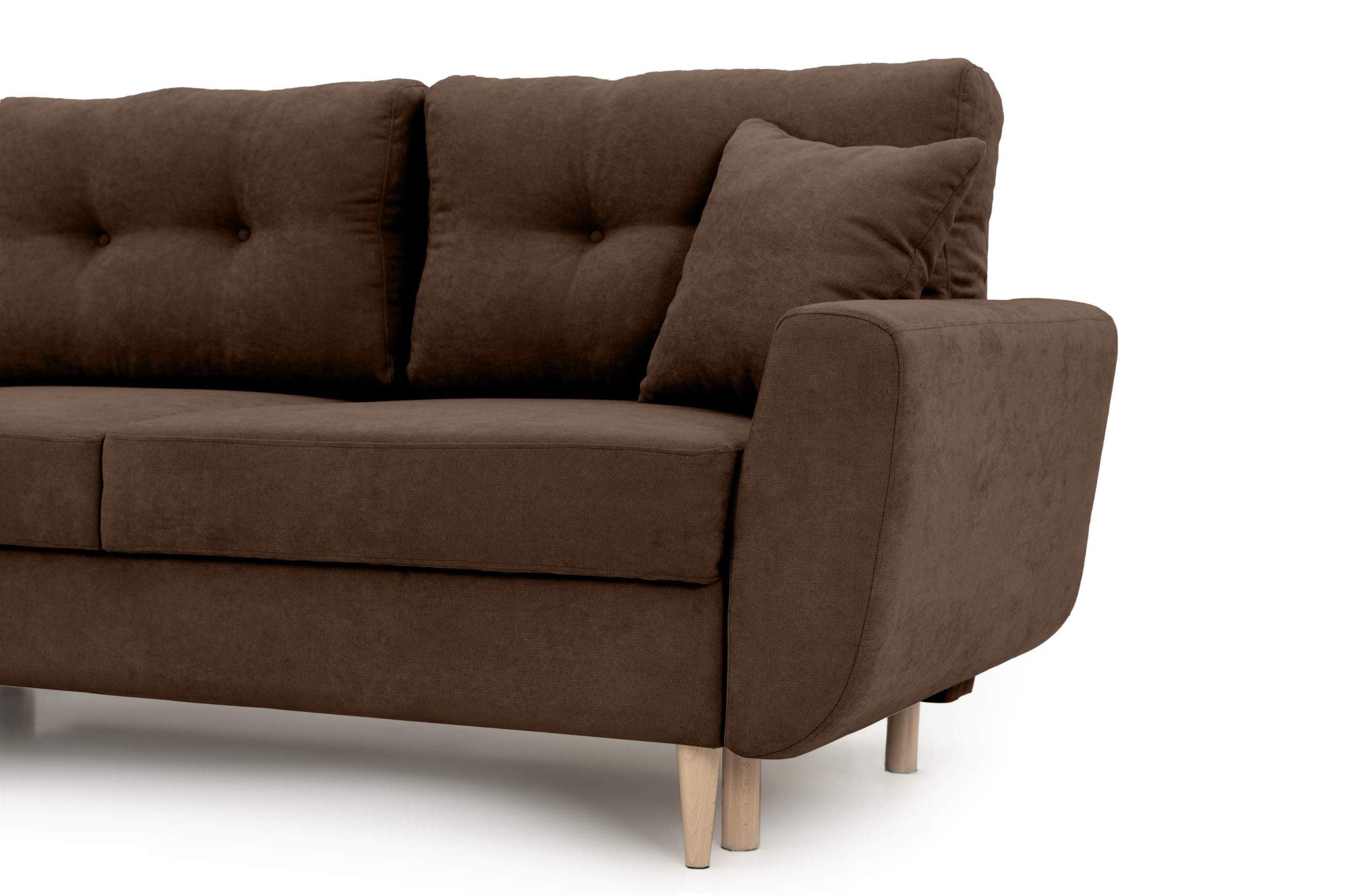 Coltar Extensibil HELSINKI, variante stanga/dreapta 261x166x82 cm - Prestigehome.ro - Coltare - Prestige - #variante coltar_Stanga #color_Maro-enjoy