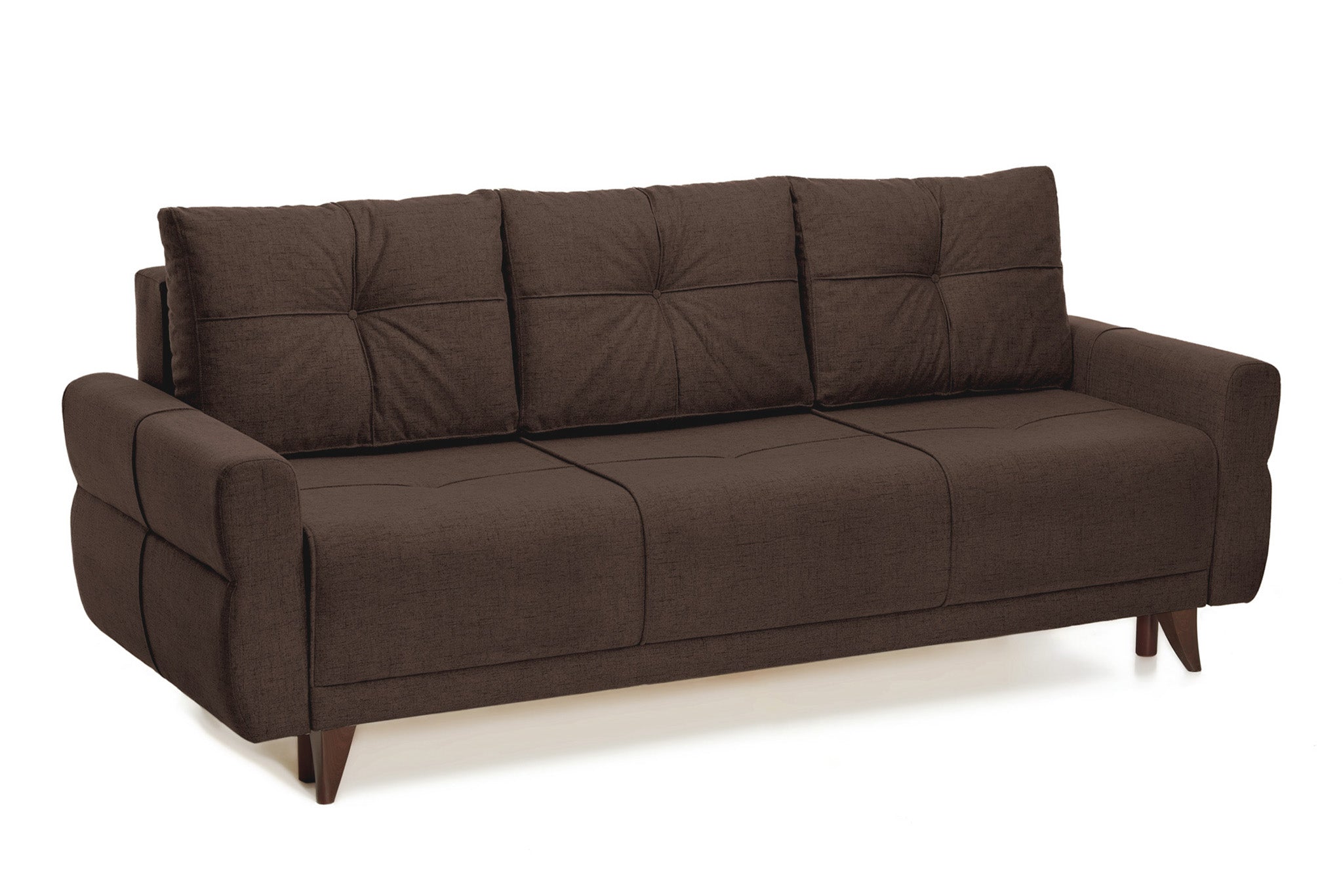 Canapea Extensibila 3 locuri Emerald, cu lada de depozitare, 215x70x90 cm - Prestigehome.ro - Canapea - Prestige - #color_yuca-maro