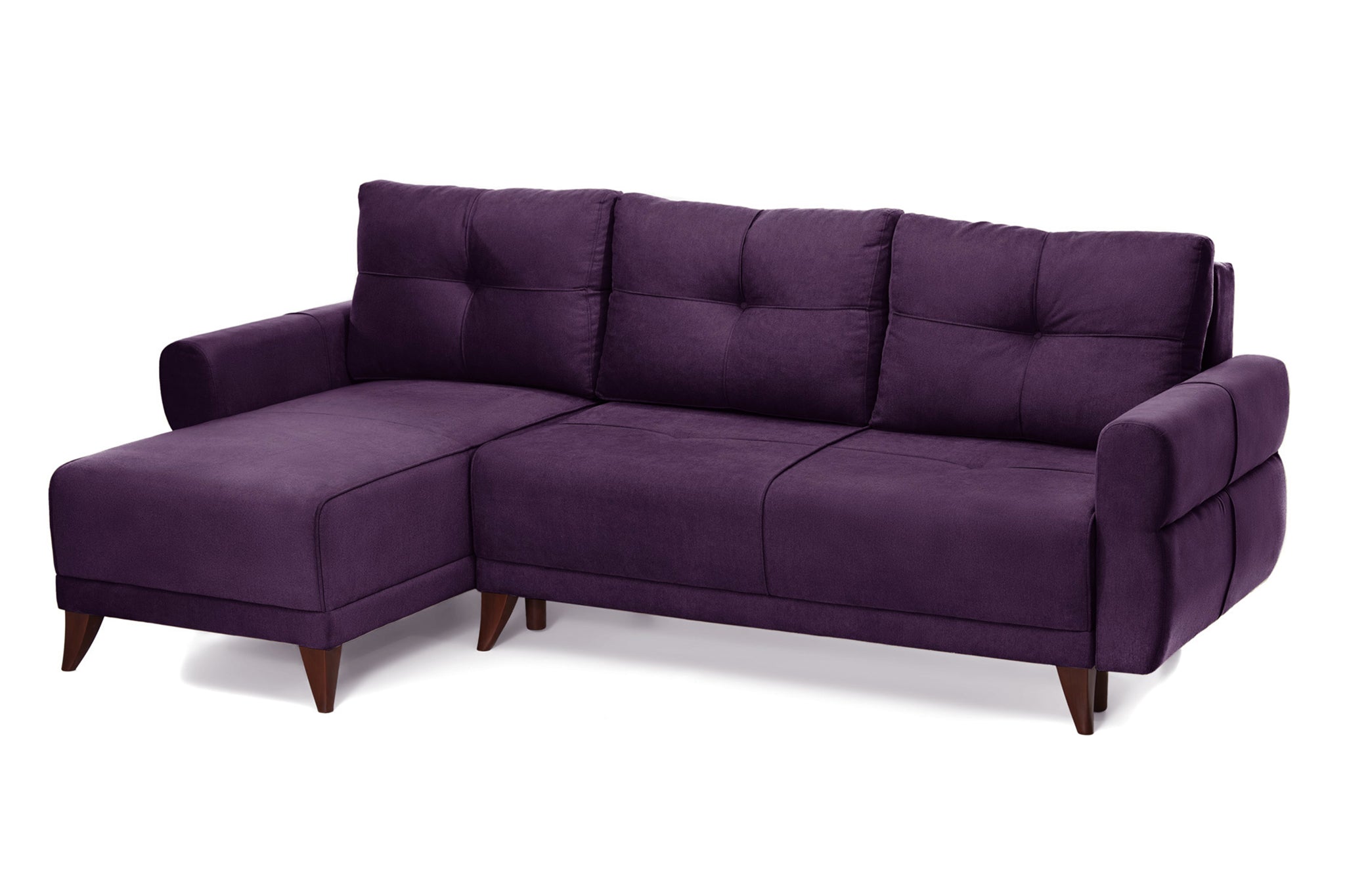 Coltar Extensibil 3 locuri Larin, cu lada de depozitare, 235x90x100 cm - Prestigehome.ro - Coltar - Prestige - #color_violet-enjoy