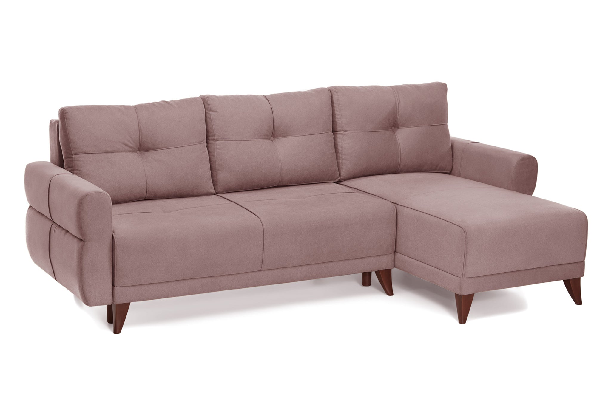 Coltar Extensibil 3 locuri Larin, cu lada de depozitare, 235x90x100 cm - Prestigehome.ro - Coltar - Prestige - #color_roz-flamingo-enjoy