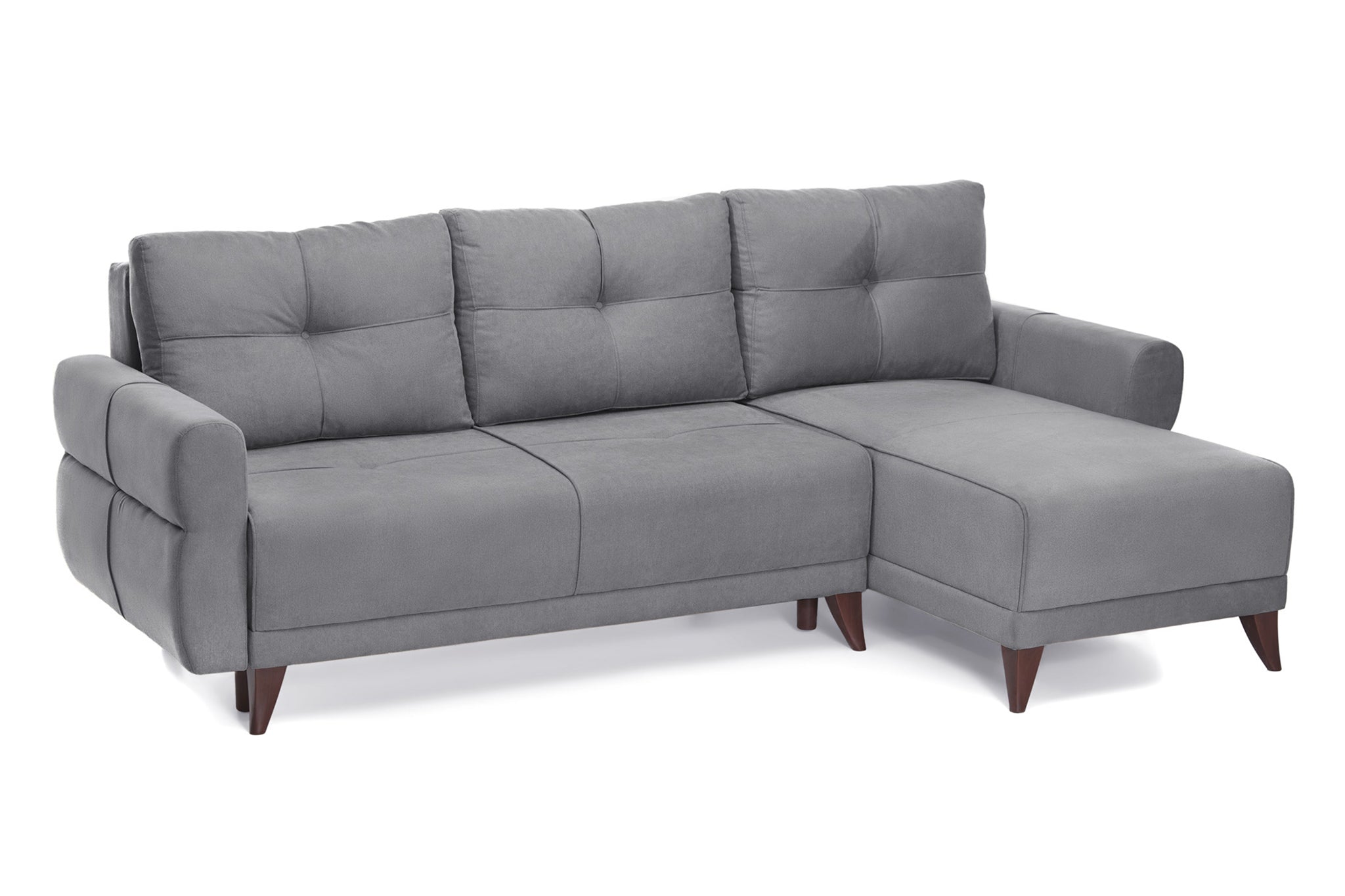 Coltar Extensibil 3 locuri Larin, cu lada de depozitare, 235x90x100 cm - Prestigehome.ro - Coltar - Prestige - #color_gri-deschis-enjoy