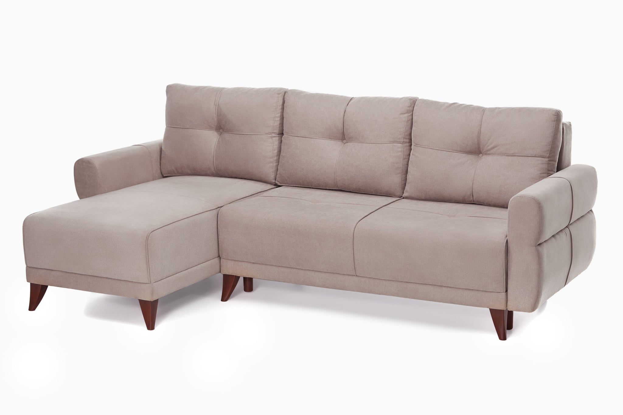 Coltar Extensibil 3 locuri Larin, cu lada de depozitare, 235x90x100 cm - Prestigehome.ro - Coltar - Prestige - #color_gri-taupe-enjoy