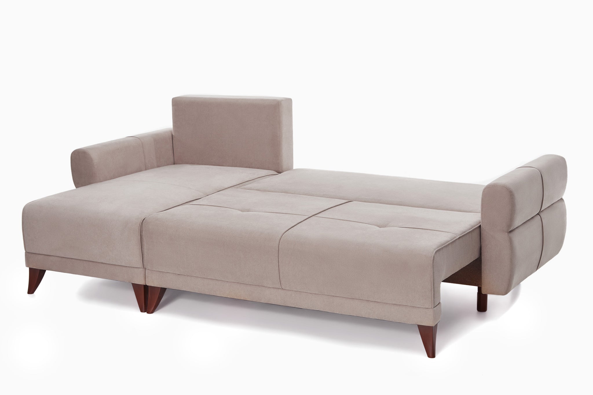 Coltar Extensibil 3 locuri Larin, cu lada de depozitare, 235x90x100 cm - Prestigehome.ro - Coltar - Prestige - #color_gri-taupe-enjoy