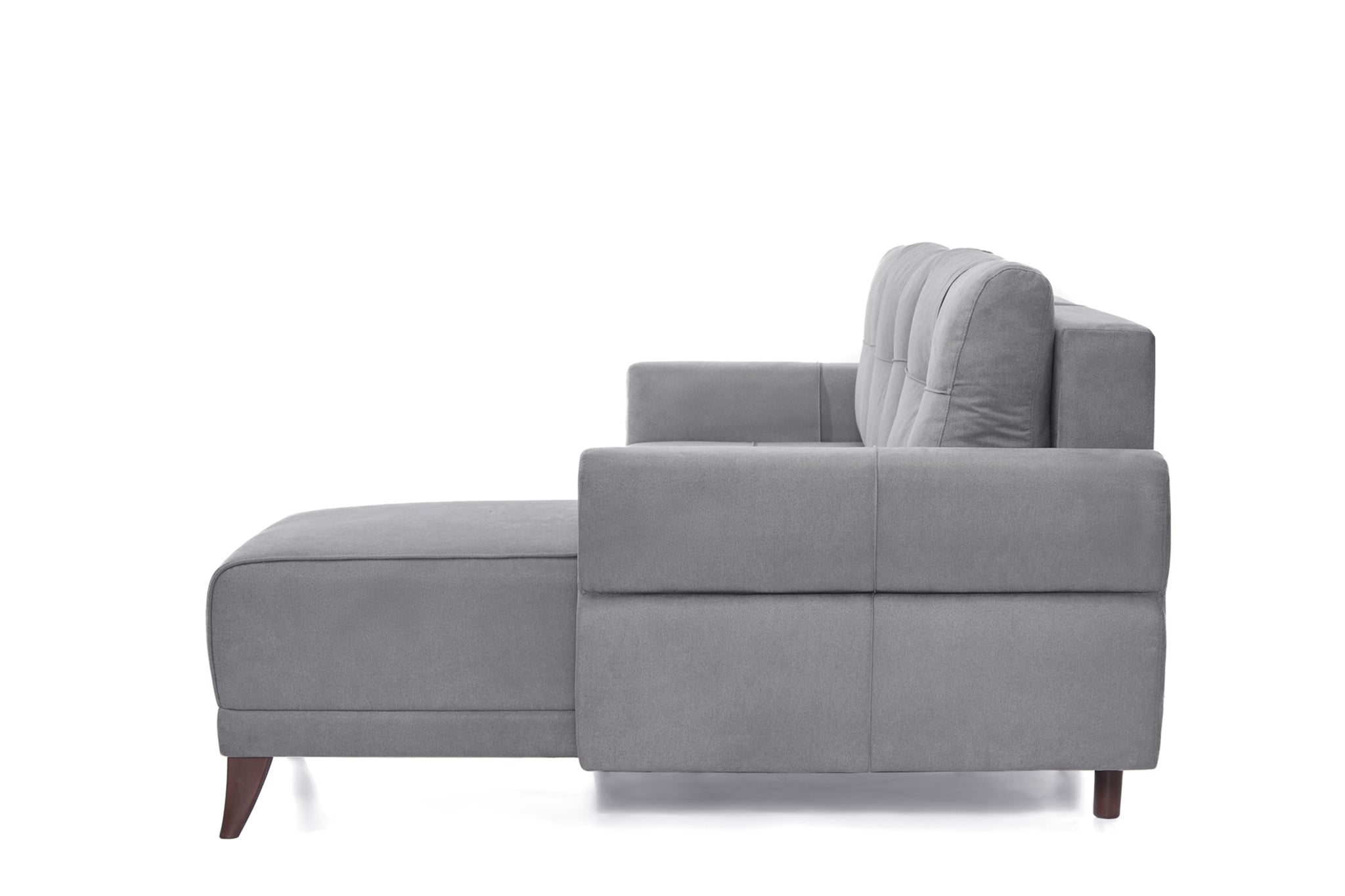 Coltar Extensibil 3 locuri Larin, cu lada de depozitare, 235x90x100 cm - Prestigehome.ro - Coltar - Prestige - #color_gri-deschis-enjoy