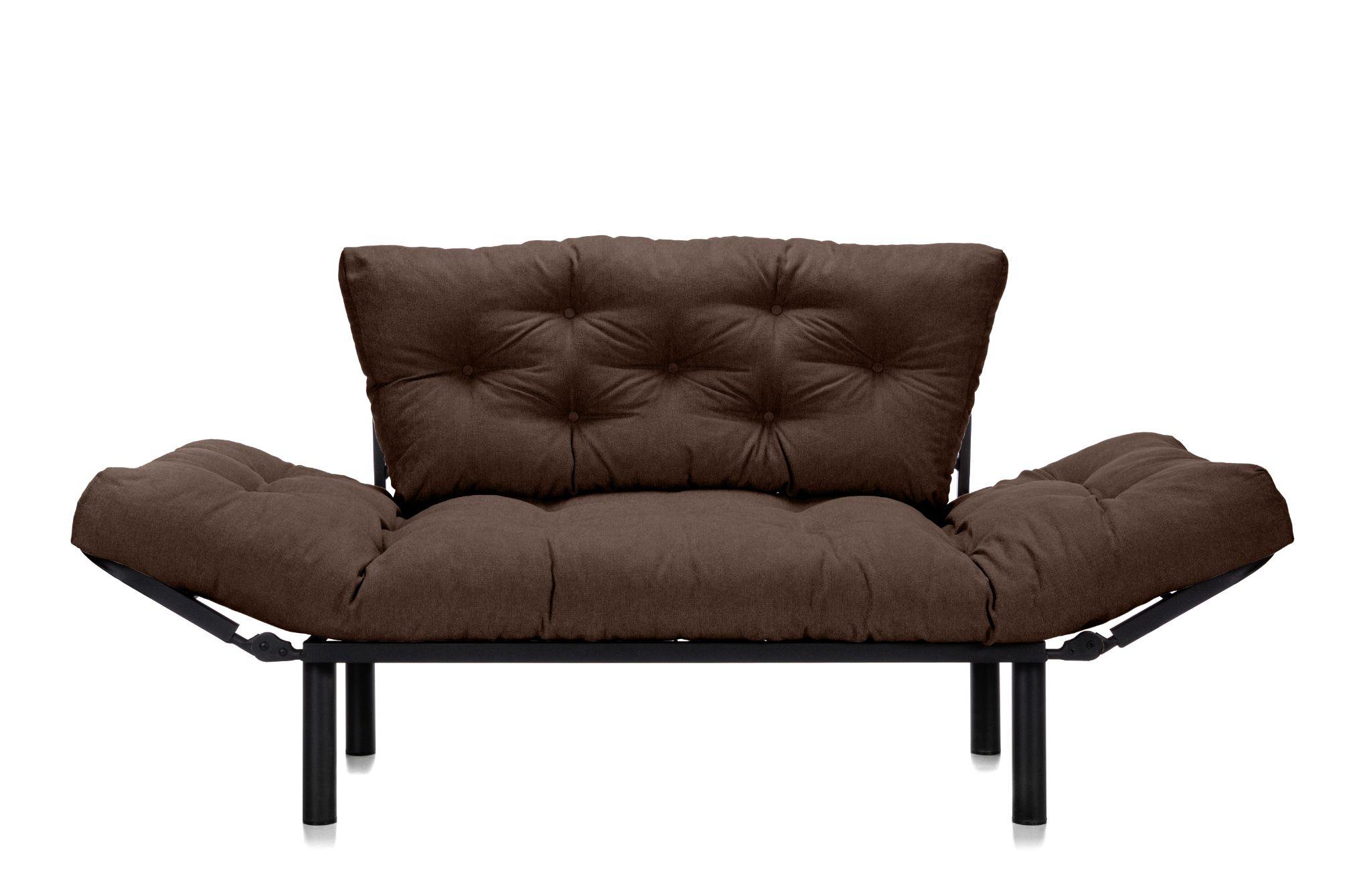 Canapea Extensibila 2 locuri SUNNY, pentru terasa, 155X70X85 cm, prestigehome.ro, Prestige Home, Prestige, balcon, gradina mobila, #color_maro-enjoy