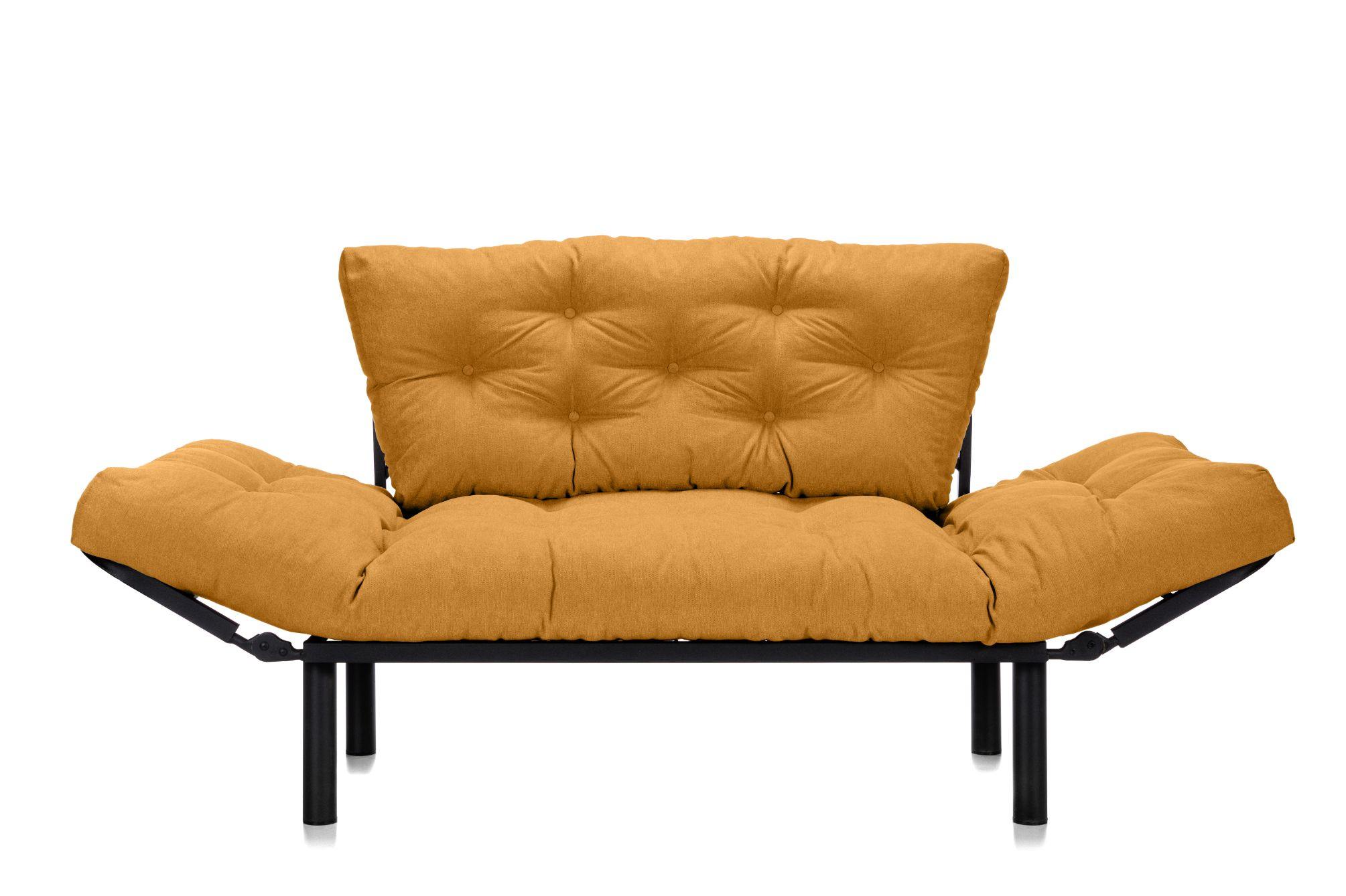 Canapea Extensibila 2 locuri SUNNY, pentru terasa, 155X70X85 cm, prestigehome.ro, Prestige Home, Prestige, balcon, gradina mobila, #color_mango-enjoy