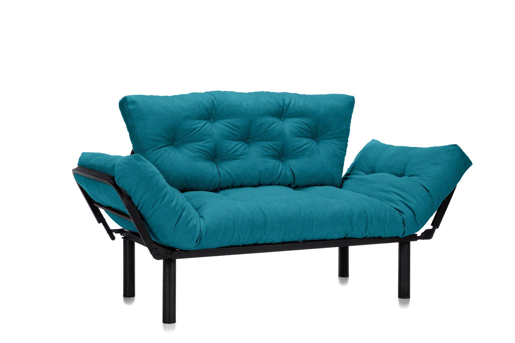 Canapea Extensibila 2 locuri SUNNY, pentru terasa, 155X70X85 cm, prestigehome.ro, Prestige Home, Prestige, balcon, gradina mobila, #color_turcoaz-enjoy