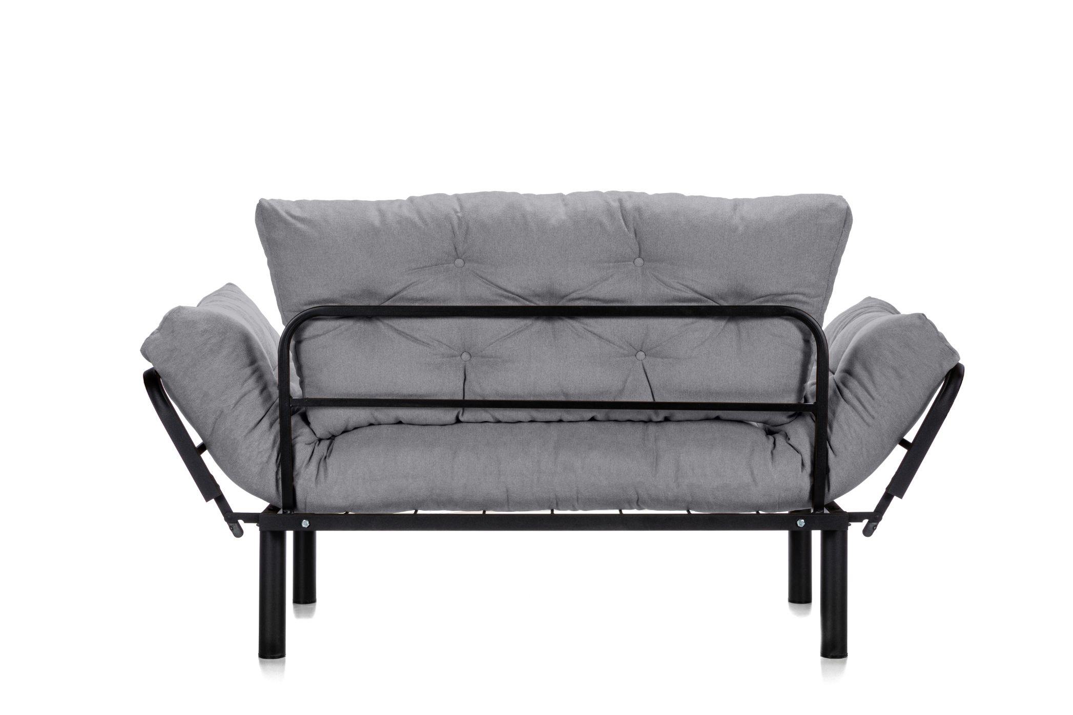 Canapea Extensibila 2 locuri SUNNY, pentru terasa, 155X70X85 cm, prestigehome.ro, Prestige Home, Prestige, balcon, gradina mobila, #color_gri-enjoy