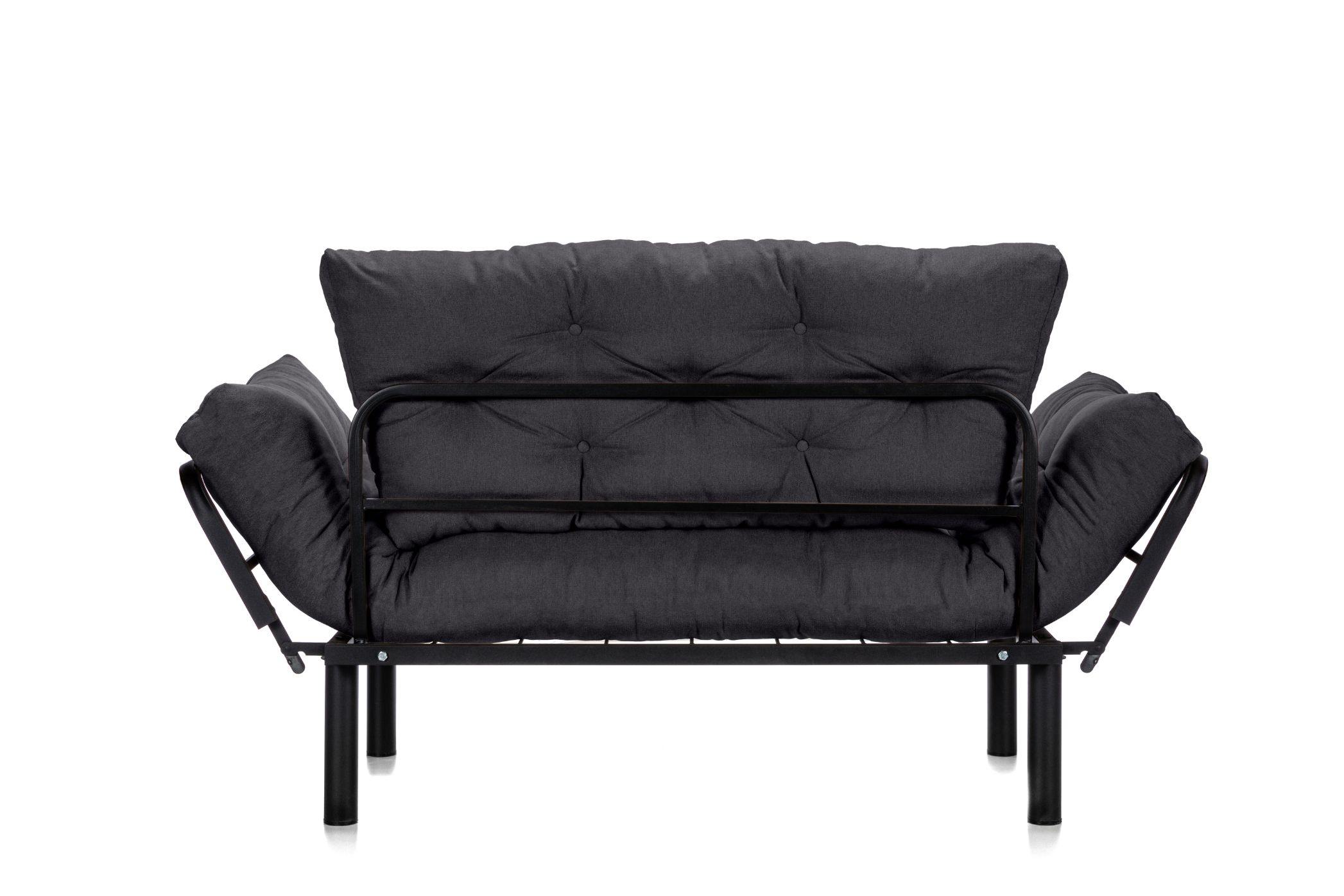 Canapea Extensibila 2 locuri SUNNY, pentru terasa, 155X70X85 cm, prestigehome.ro, Prestige Home, Prestige, balcon, gradina mobila, #color_gri-inchis-enjoy