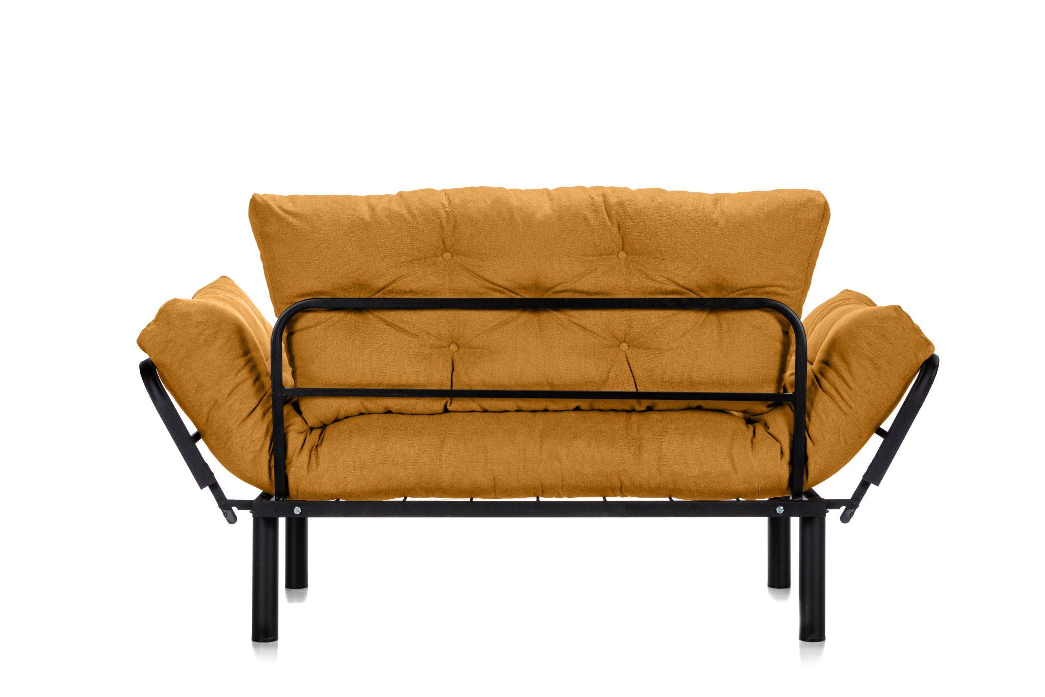 Canapea Extensibila 2 locuri SUNNY, pentru terasa, 155X70X85 cm, prestigehome.ro, Prestige Home, Prestige, balcon, gradina mobila, #color_mango-enjoy