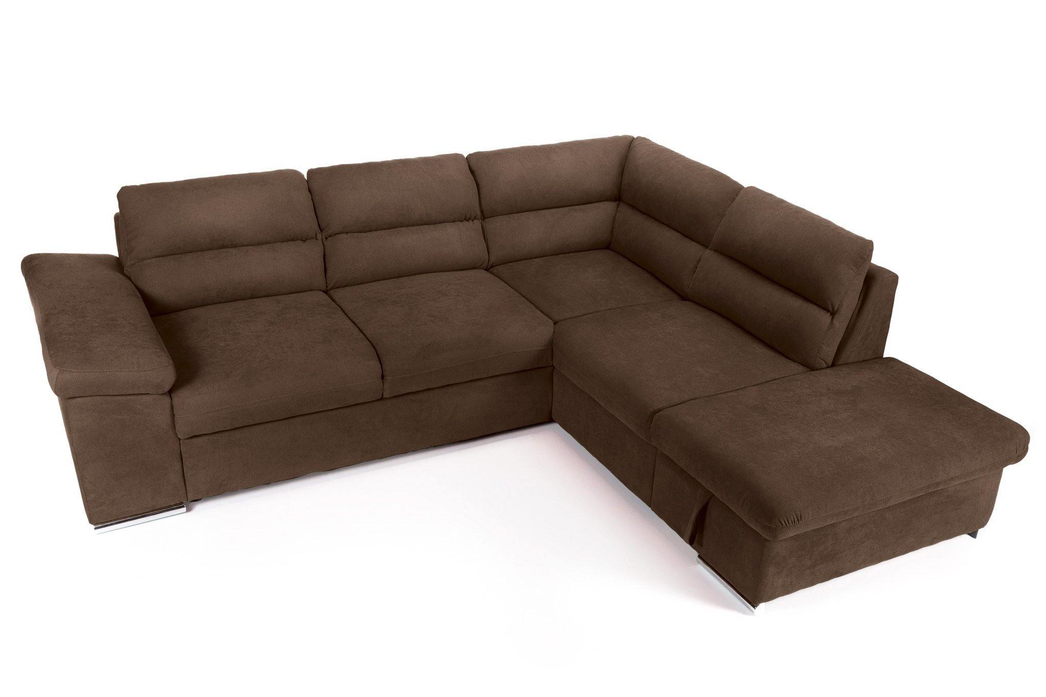 Coltar Extensibil ALONSO, cu lada de depozitare, variante stanga/dreapta 265x220x85 cm, Rosu - Prestigehome.ro - Coltare - Prestige - #variante coltar_dreapta #color_maro-enjoy