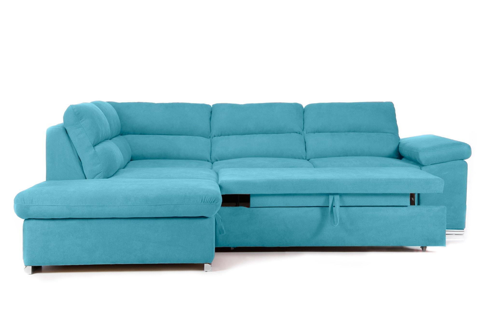 Coltar Extensibil ALONSO, cu lada de depozitare, variante stanga/dreapta 265x220x85 cm, Rosu - Prestigehome.ro - Coltare - Prestige - #variante coltar_stanga #color_turcoaz-enjoy