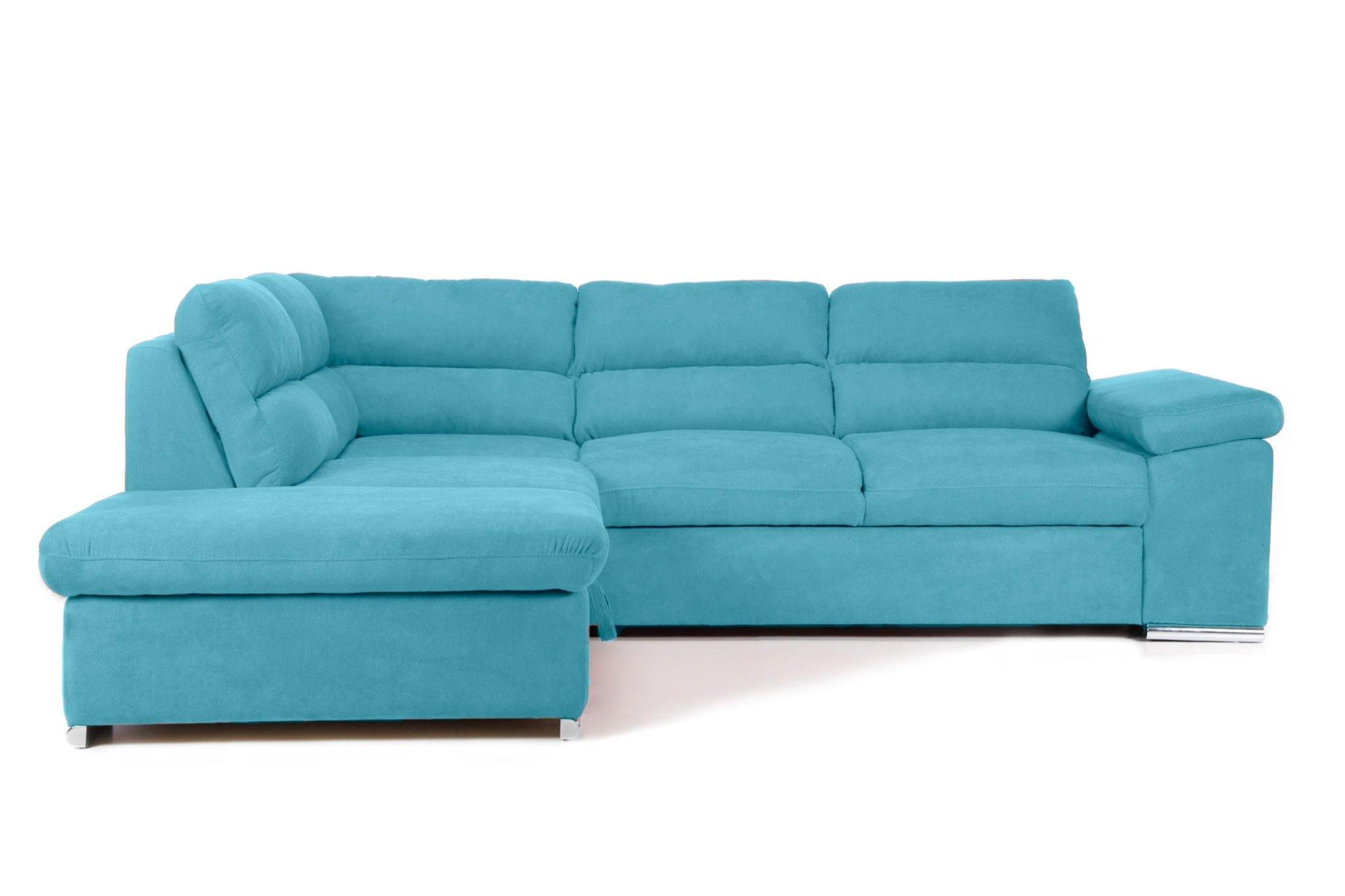 Coltar Extensibil ALONSO, cu lada de depozitare, variante stanga/dreapta 265x220x85 cm, Rosu - Prestigehome.ro - Coltare - Prestige - #variante coltar_stanga #color_turcoaz-enjoy