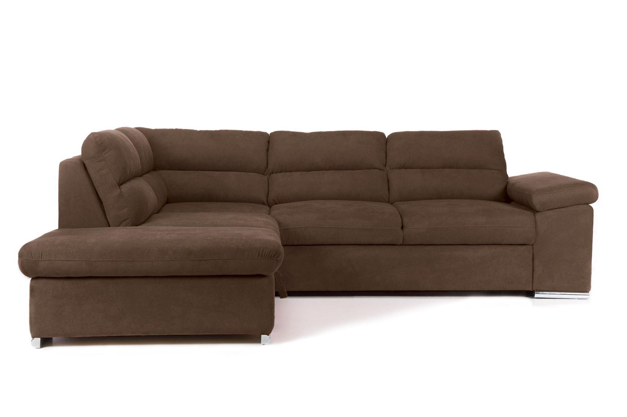 Coltar Extensibil ALONSO, cu lada de depozitare, variante stanga/dreapta 265x220x85 cm, Rosu - Prestigehome.ro - Coltare - Prestige - #variante coltar_stanga #color_maro-enjoy