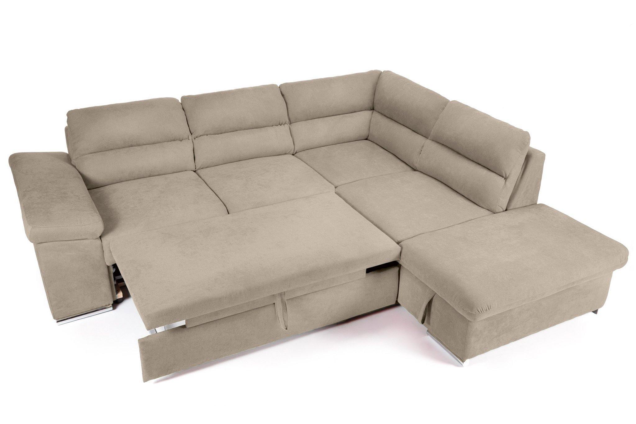 Coltar Extensibil ALONSO, cu lada de depozitare, variante stanga/dreapta 265x220x85 cm, Rosu - Prestigehome.ro - Coltare - Prestige - #variante coltar_dreapta #color_bej-enjoy