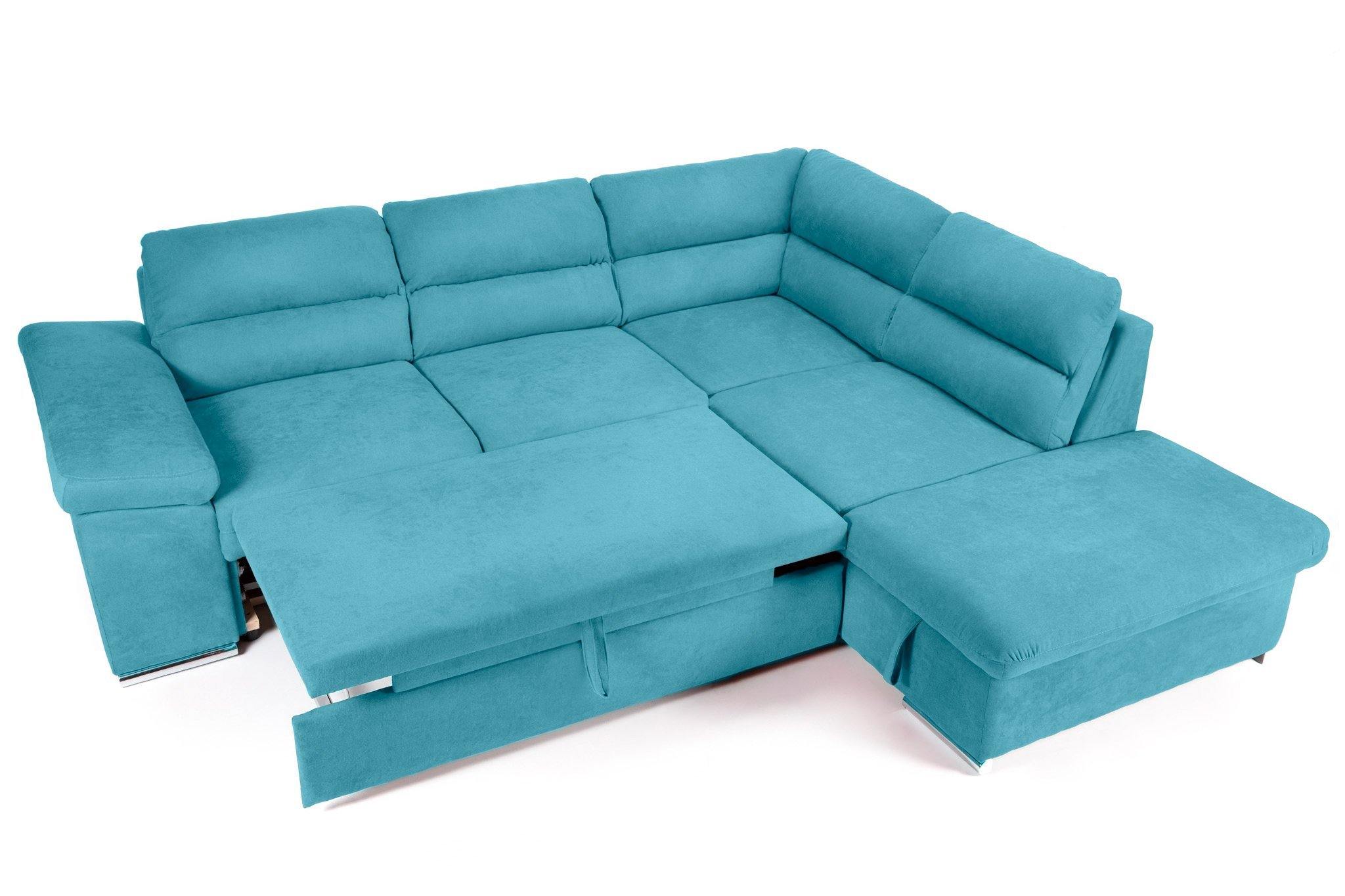 Coltar Extensibil ALONSO, cu lada de depozitare, variante stanga/dreapta 265x220x85 cm, Rosu - Prestigehome.ro - Coltare - Prestige - #variante coltar_dreapta #color_turcoaz-enjoy