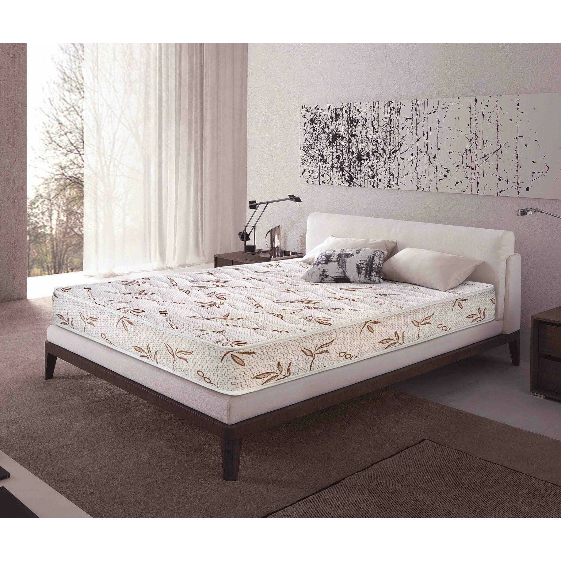 Saltea BAMBOO CONFORT, spumă poliuretanică, reversibilă, hipoalergenică, super ortopedică, Grosime 19 cm  - Prestige Home