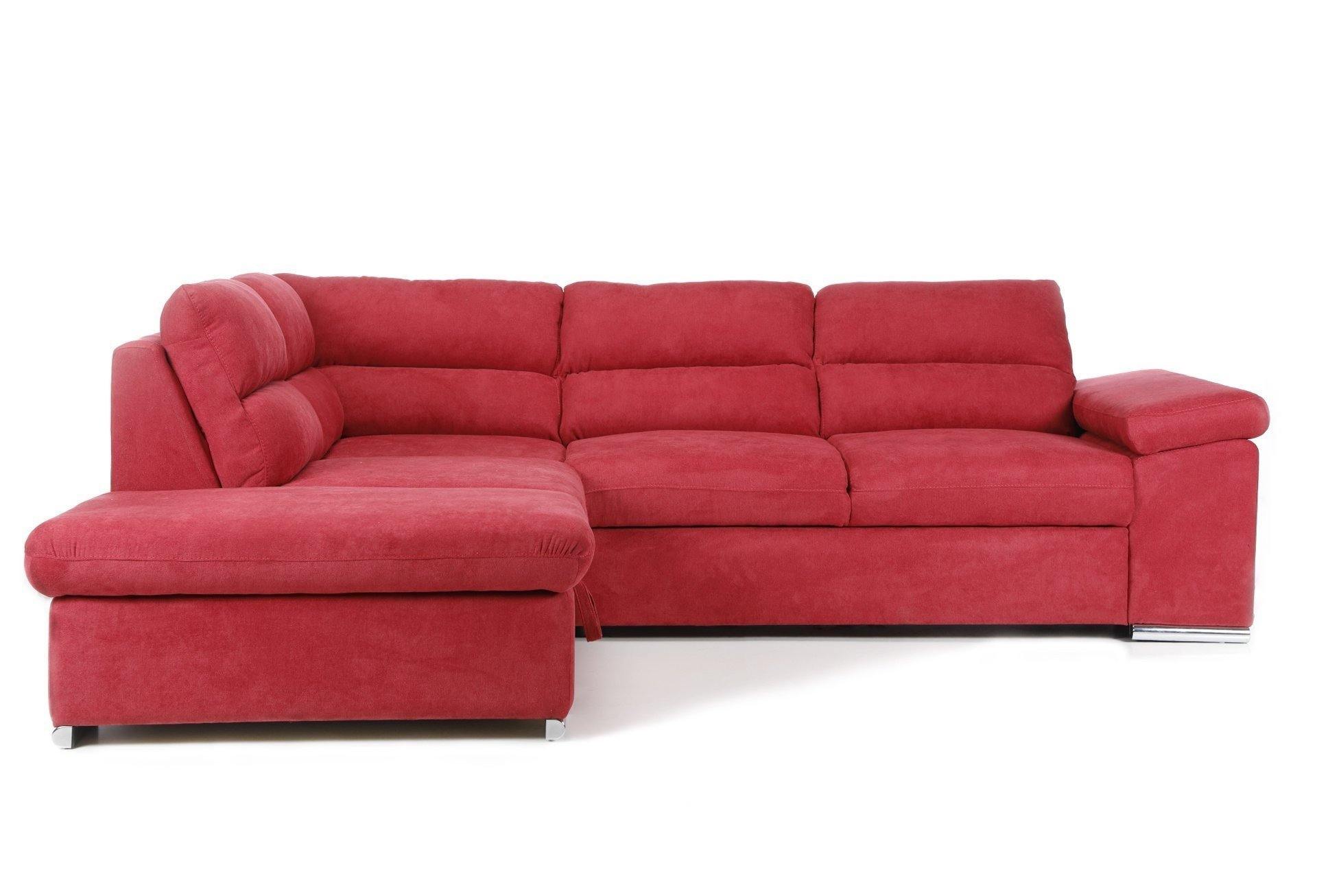 Coltar Extensibil ALONSO, cu lada de depozitare, variante stanga/dreapta 265x220x85 cm, Rosu - Prestigehome.ro - Coltare - Prestige - #variante coltar_stanga #color_rosu-enjoy