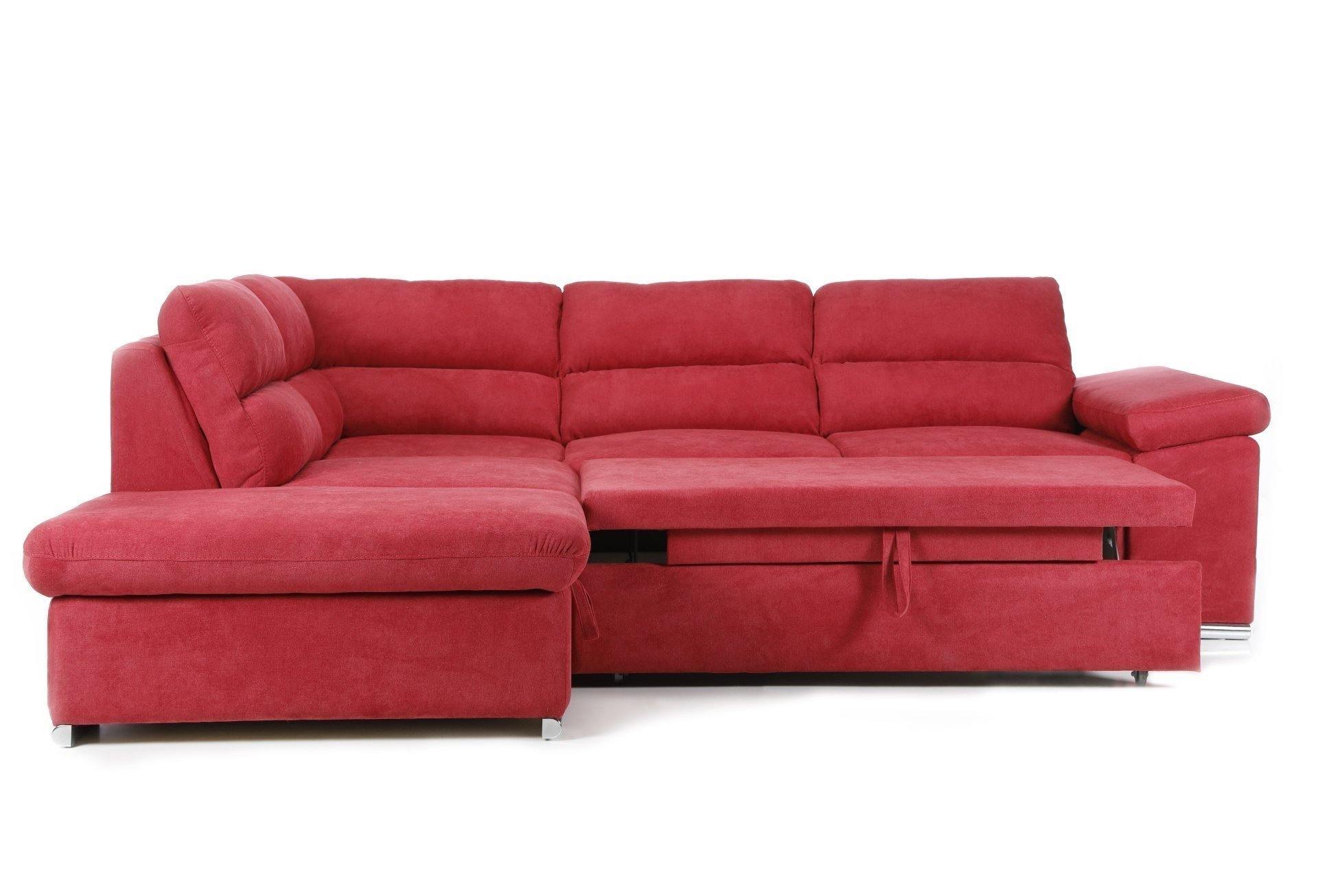 Coltar Extensibil ALONSO, cu lada de depozitare, variante stanga/dreapta 265x220x85 cm, Rosu - Prestigehome.ro - Coltare - Prestige - #variante coltar_stanga #color_rosu-enjoy