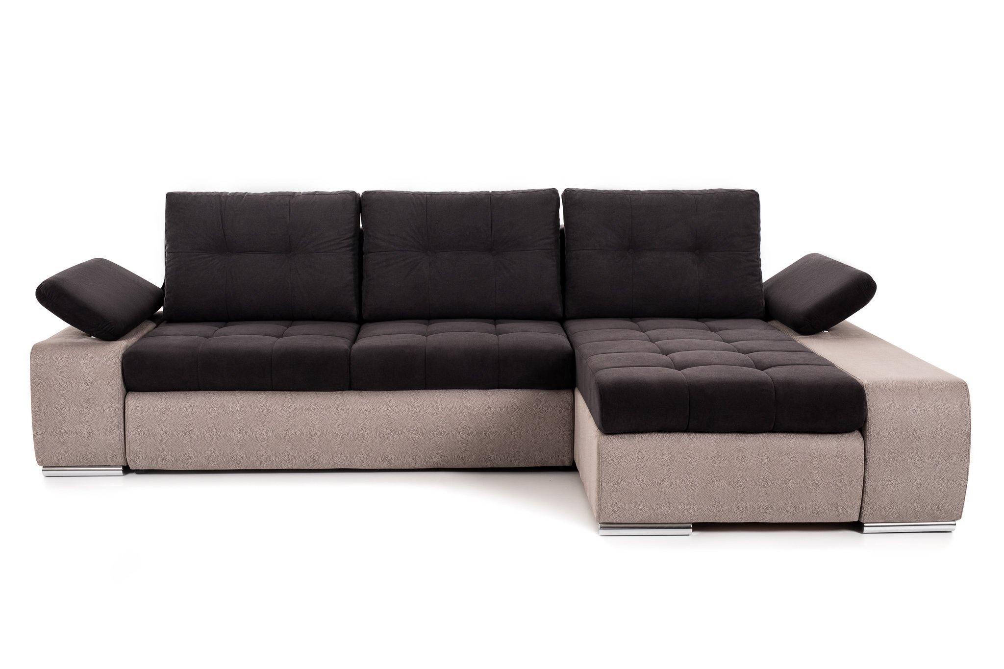 Coltar Extensibil pe dreapta VENETIA, cu lada de depozitare, 290x170x90 cm, Maro/Crem - Prestigehome.ro - Coltare - Prestige - #variante coltar_dreapta