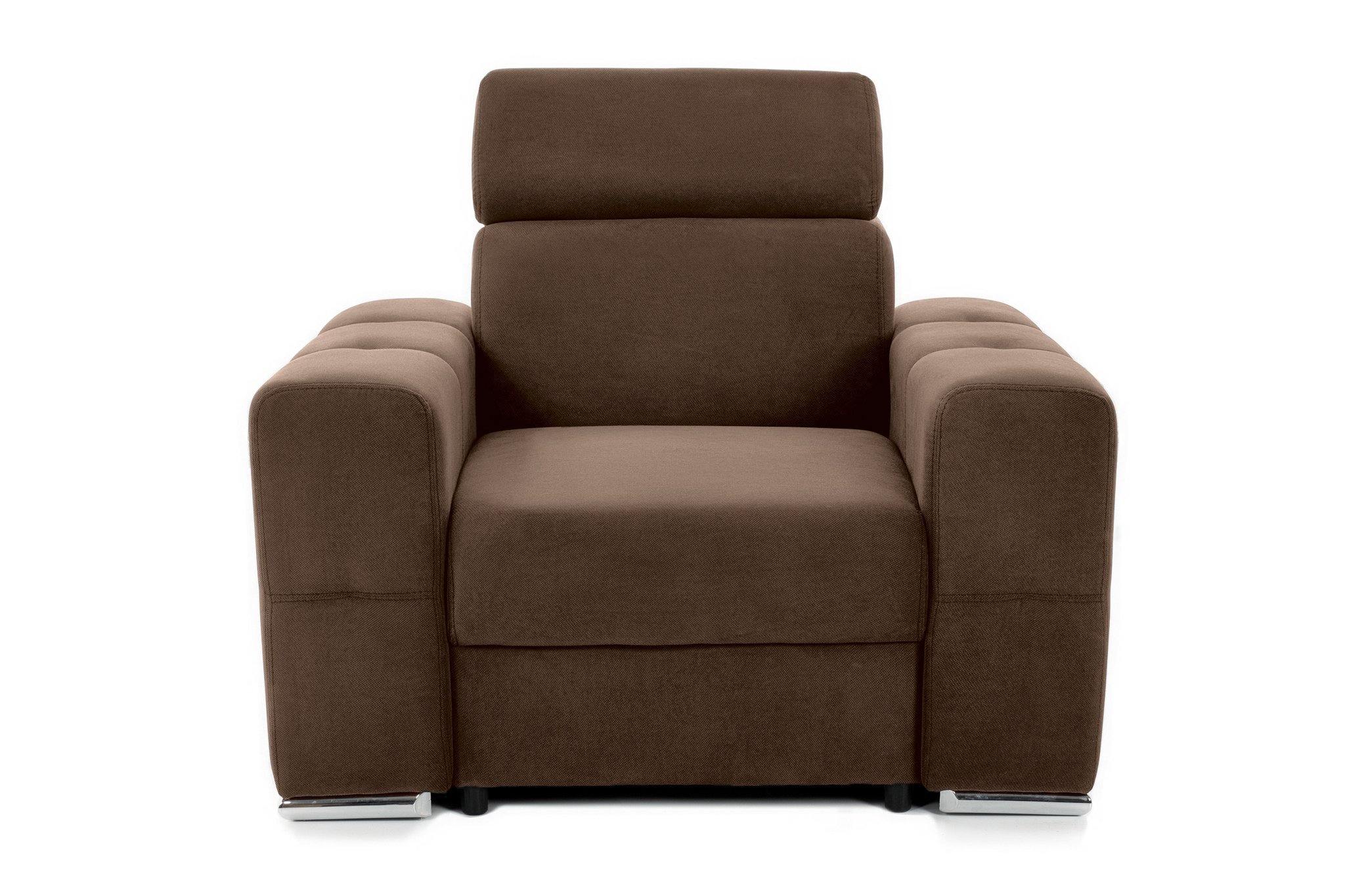 Fotoliu BELLAGIO, cu Tetier reglabil 100x95x75 cm - Prestigehome.ro - Fotoliu - Prestige - #color_maro-enjoy