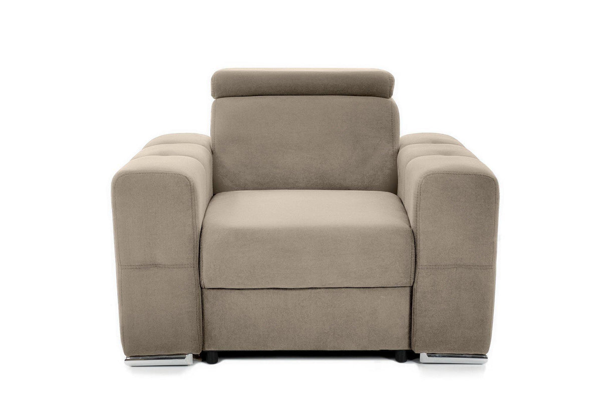Fotoliu BELLAGIO, cu Tetier reglabil 100x95x75 cm - Prestigehome.ro - Fotoliu - Prestige - #color_bej-enjoy