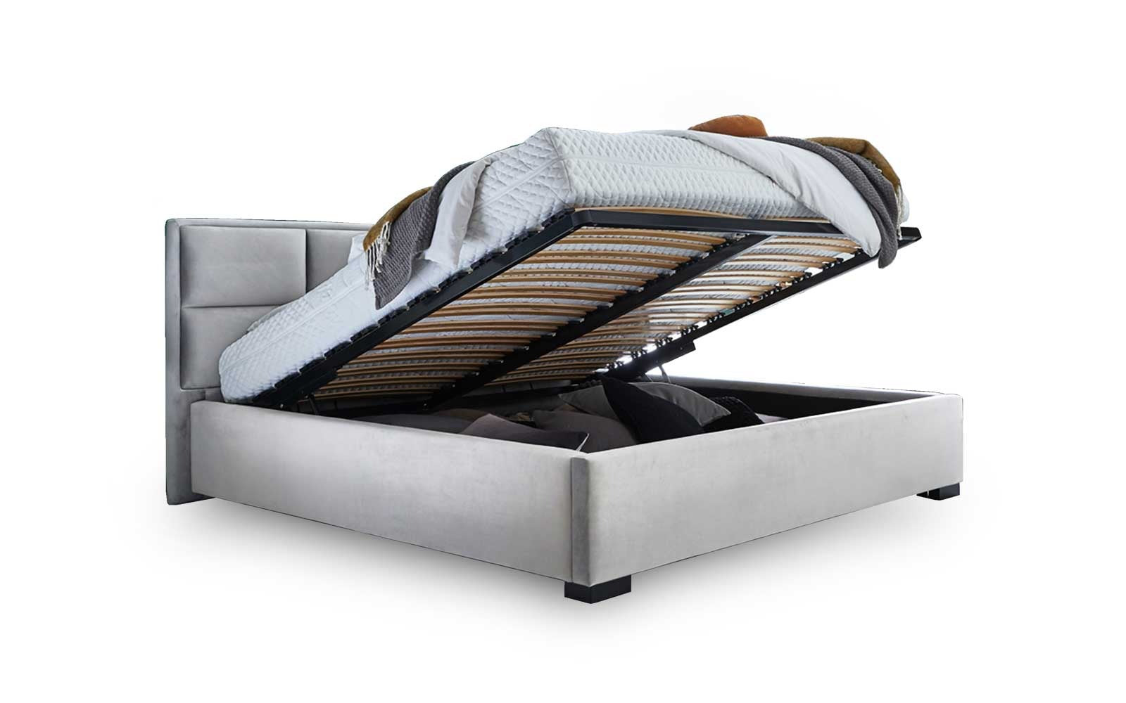 Pat Tapitat Melbourne, cu Lada Rabatabil, Menta, Prestigehome.ro, Prestige, #color_swing-gri