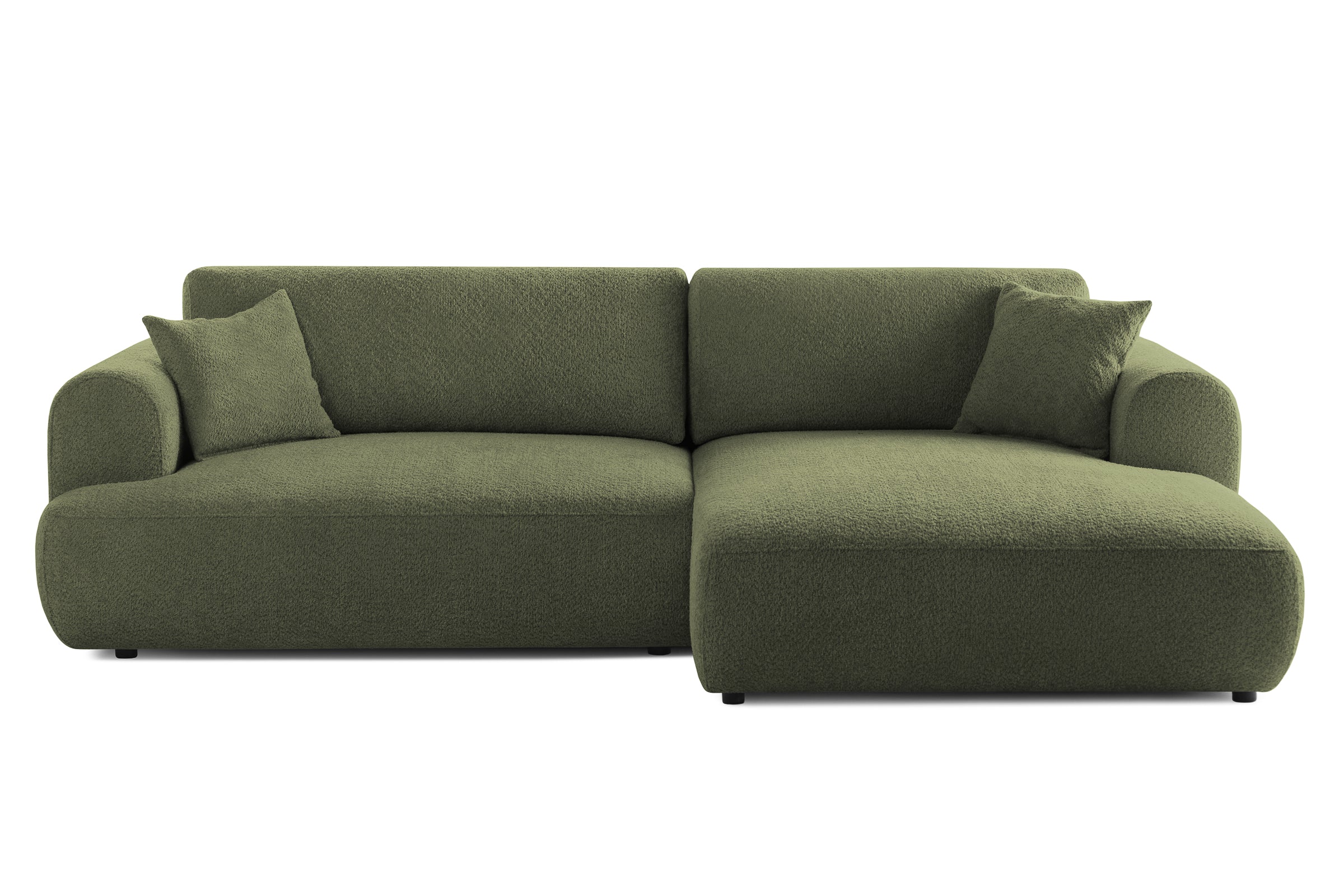 Colțar Extensibil 3 locuri NOA, cu ladă de depozitare, 270x155x80 cm, #color_Verde-Anthology