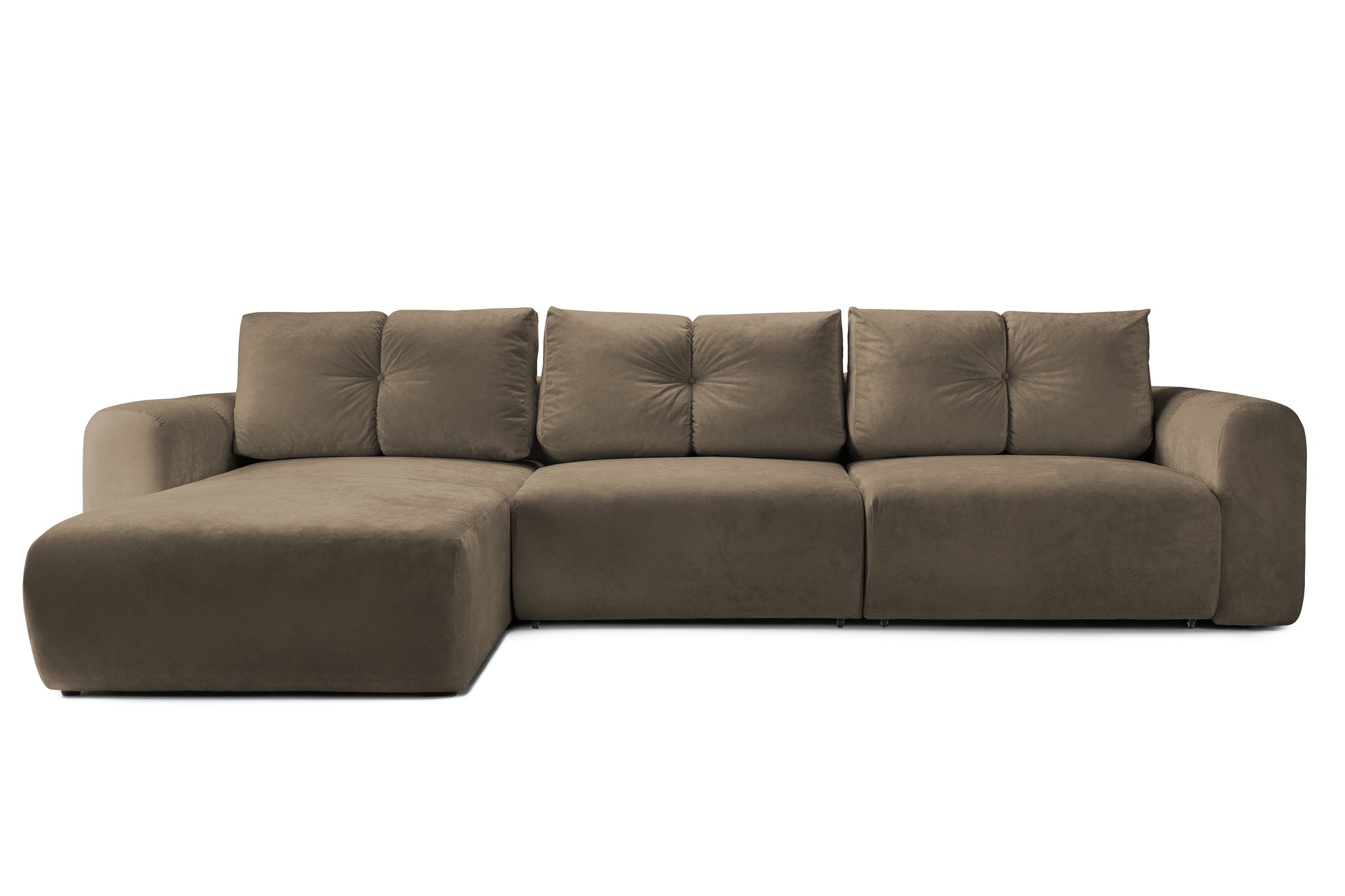 Colțar Extensibil GEORGIA, cu 2 lăzi depozitare, șezlong interschimbabil, 348x190x87 cm