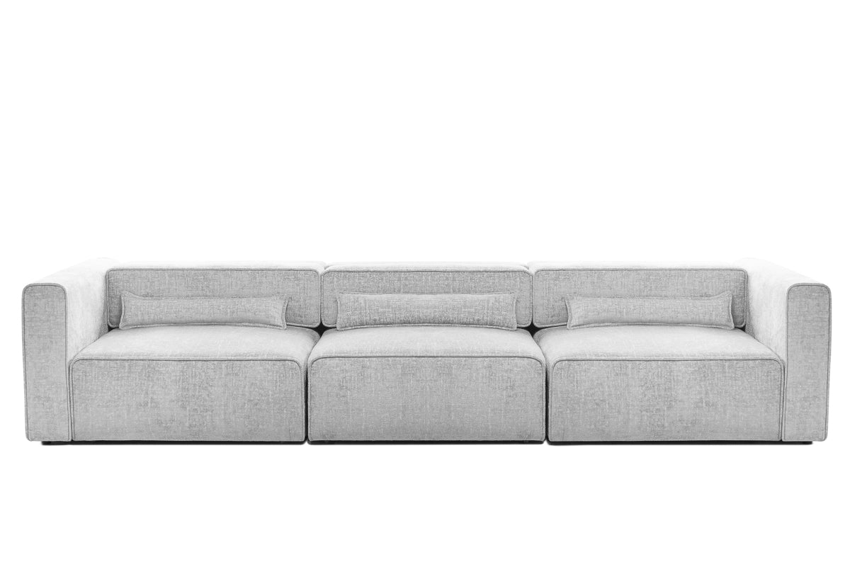 Canapea Extensibila 5 locuri ZANETTO, cu 3 lazi depozitare, 340x103x70 cm