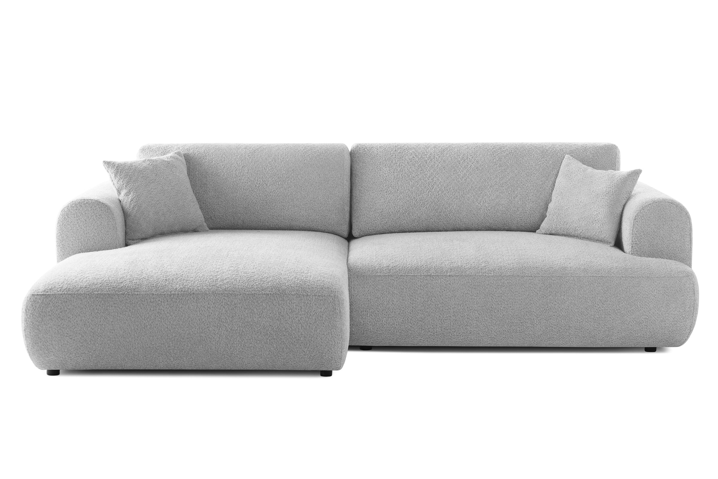 Colțar Extensibil 3 locuri NOA, cu ladă de depozitare, 270x155x80 cm, #color_Gri-Argintiu-Anthology
