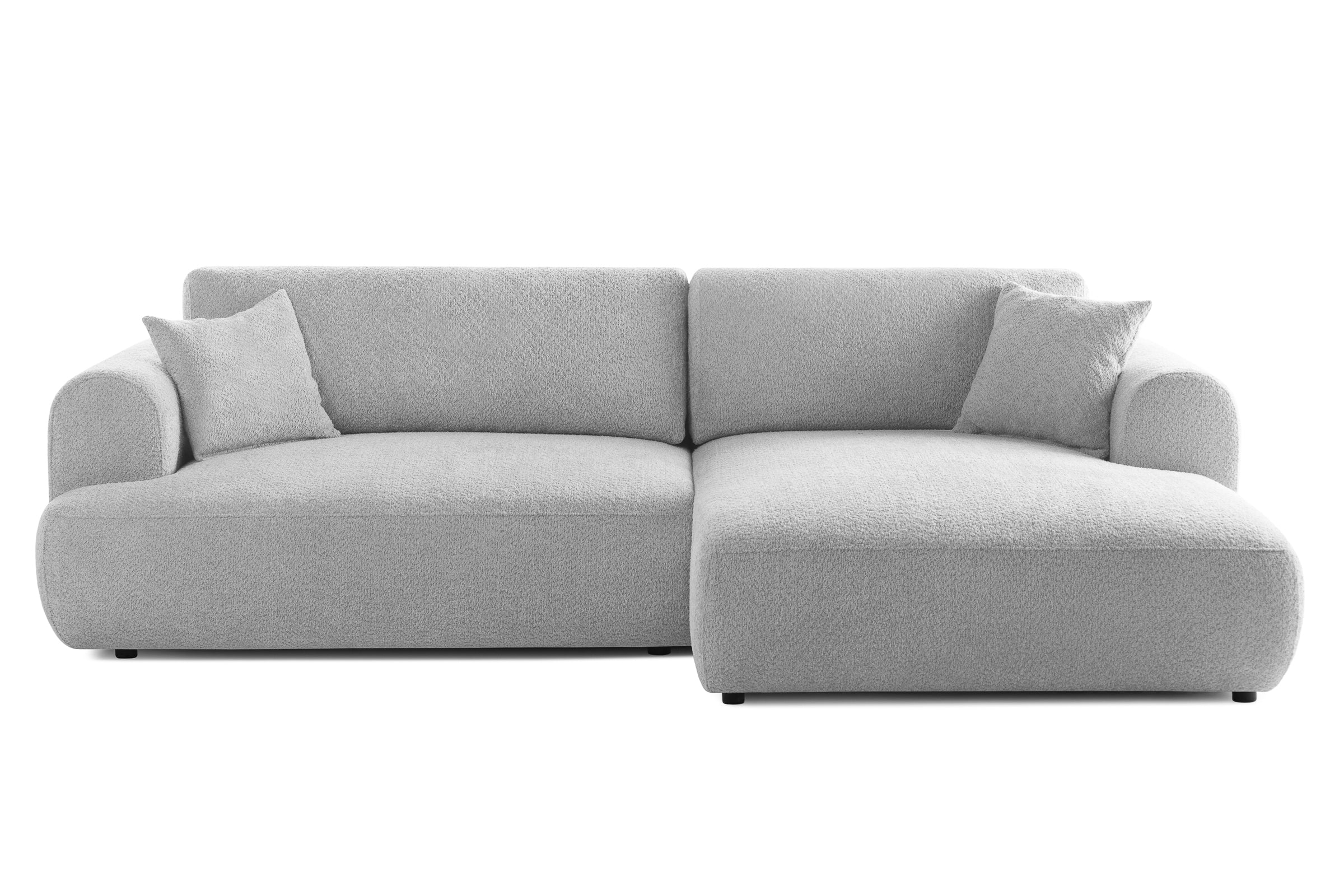 Colțar Extensibil 3 locuri NOA, cu ladă de depozitare, 270x155x80 cm, #color_Gri-Argintiu-Anthology