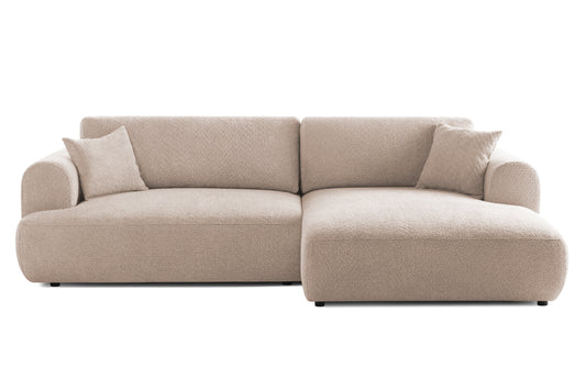 Colțar Extensibil 3 locuri NOA, cu ladă de depozitare, 270x155x80 cm, #color_Bej-Anthology