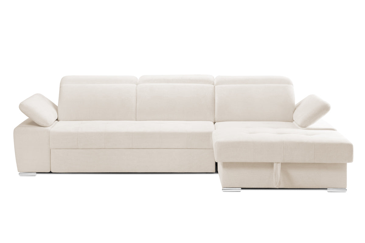 Colțar Extensibil TRENDY cu ladă de depozitare cu tetiere reglabile variante stânga/dreapta 295x170x105 cm