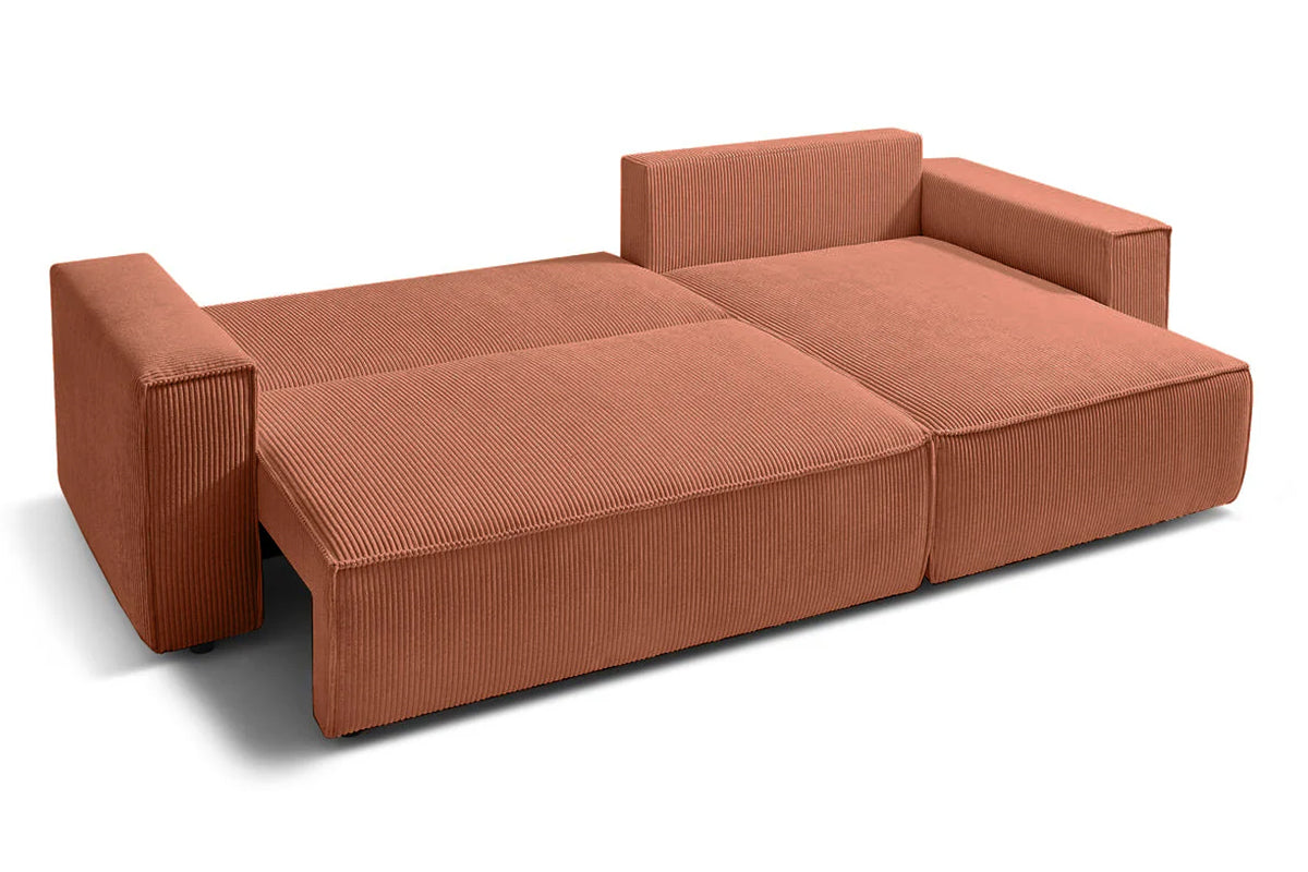 Coltar Extensibil 3 locuri Cloud, cu lada de depozitare, 275x145x85 cm - Prestigehome.ro - Coltar - Prestige - #color_Maro-Fjord