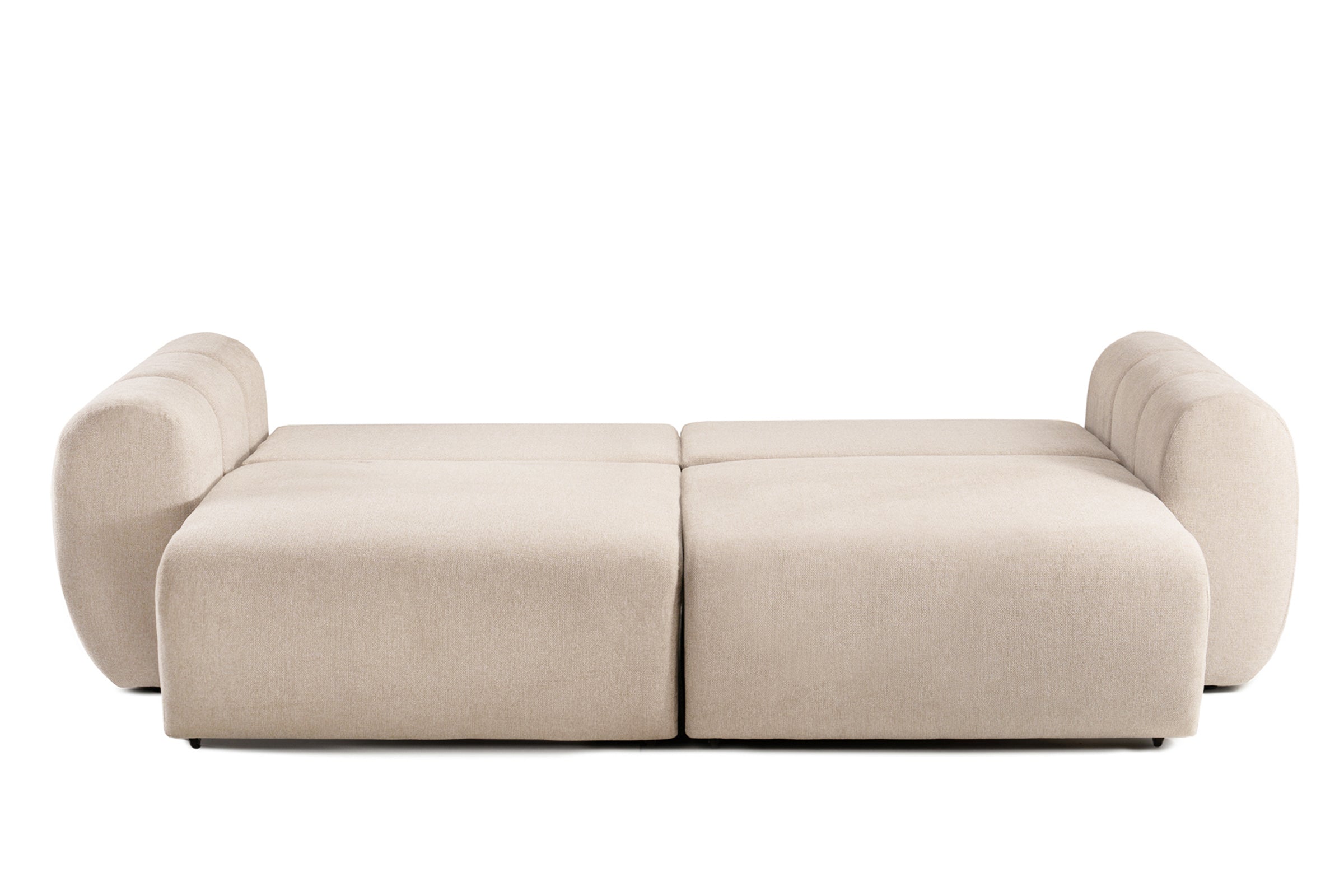 Canapea Extensibilă 3 locuri VERSA, cu 2 lăzi depozitare, 260x110x85 cm, #color_Bej-Loft