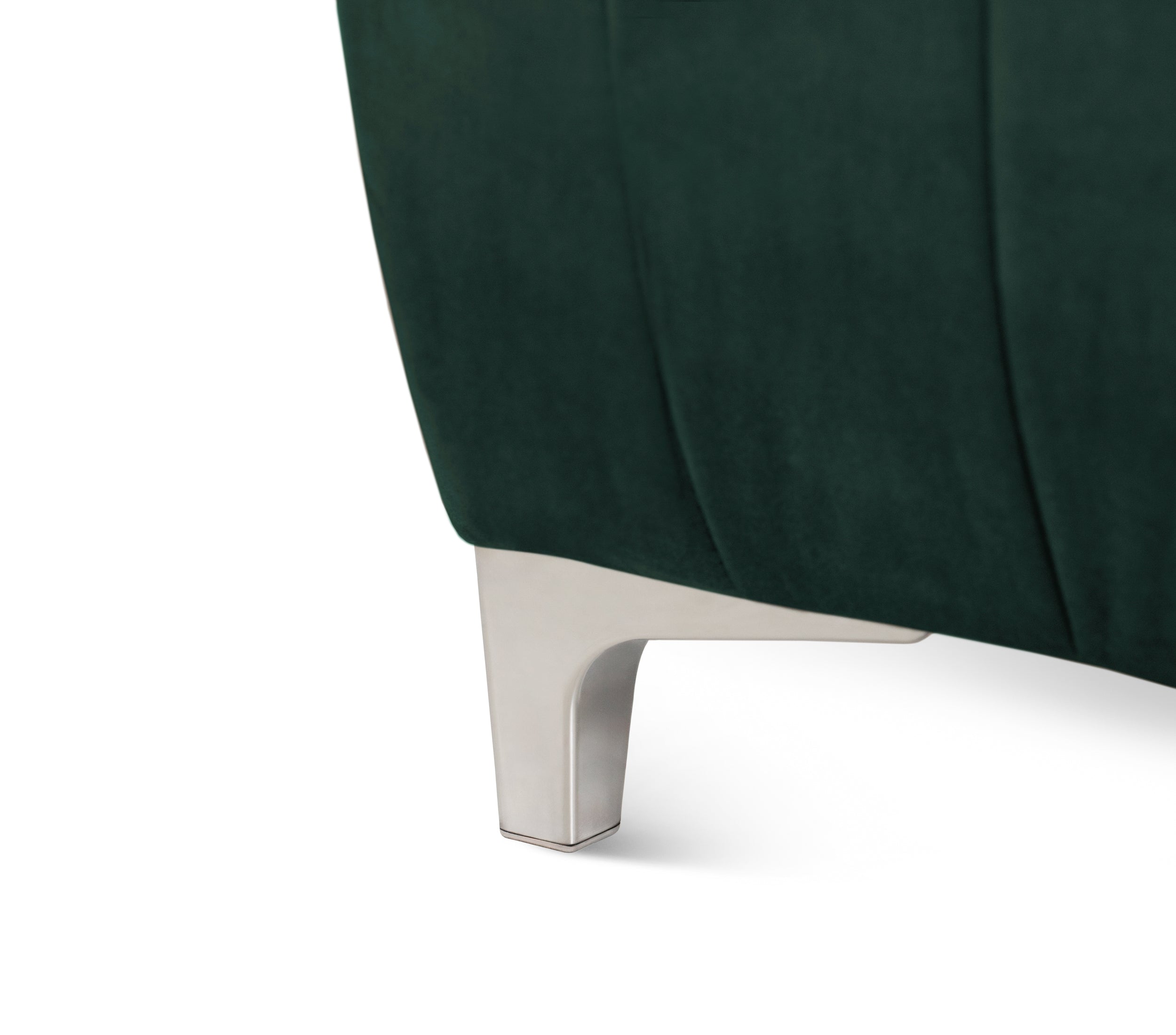 Colțar Extensibil, în formă de U, TIME, cu 2 lăzi de depozitare, cu tetiere reglabile, 360x220x95 cm #color_Verde-Padure-Velluto
